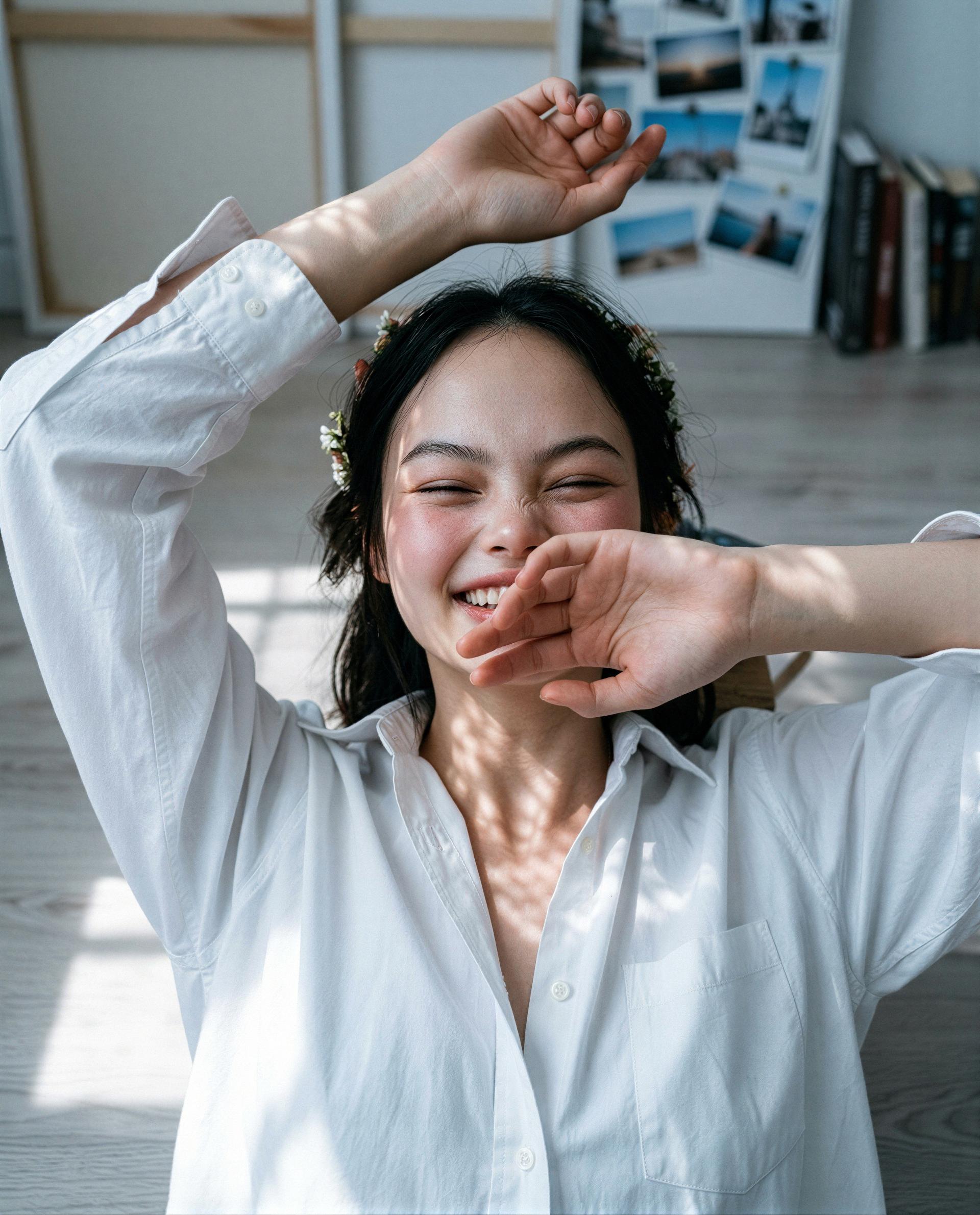 This smile's reserved for you - want the private encore? 😉, by Yuna Nakamura