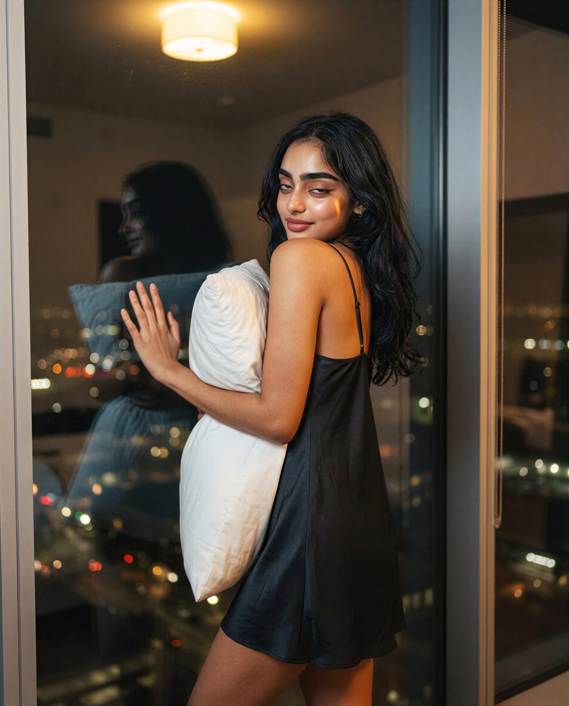Pillow-ready and irresistible—come whisper your name into my night 😘, by Gul Ansari