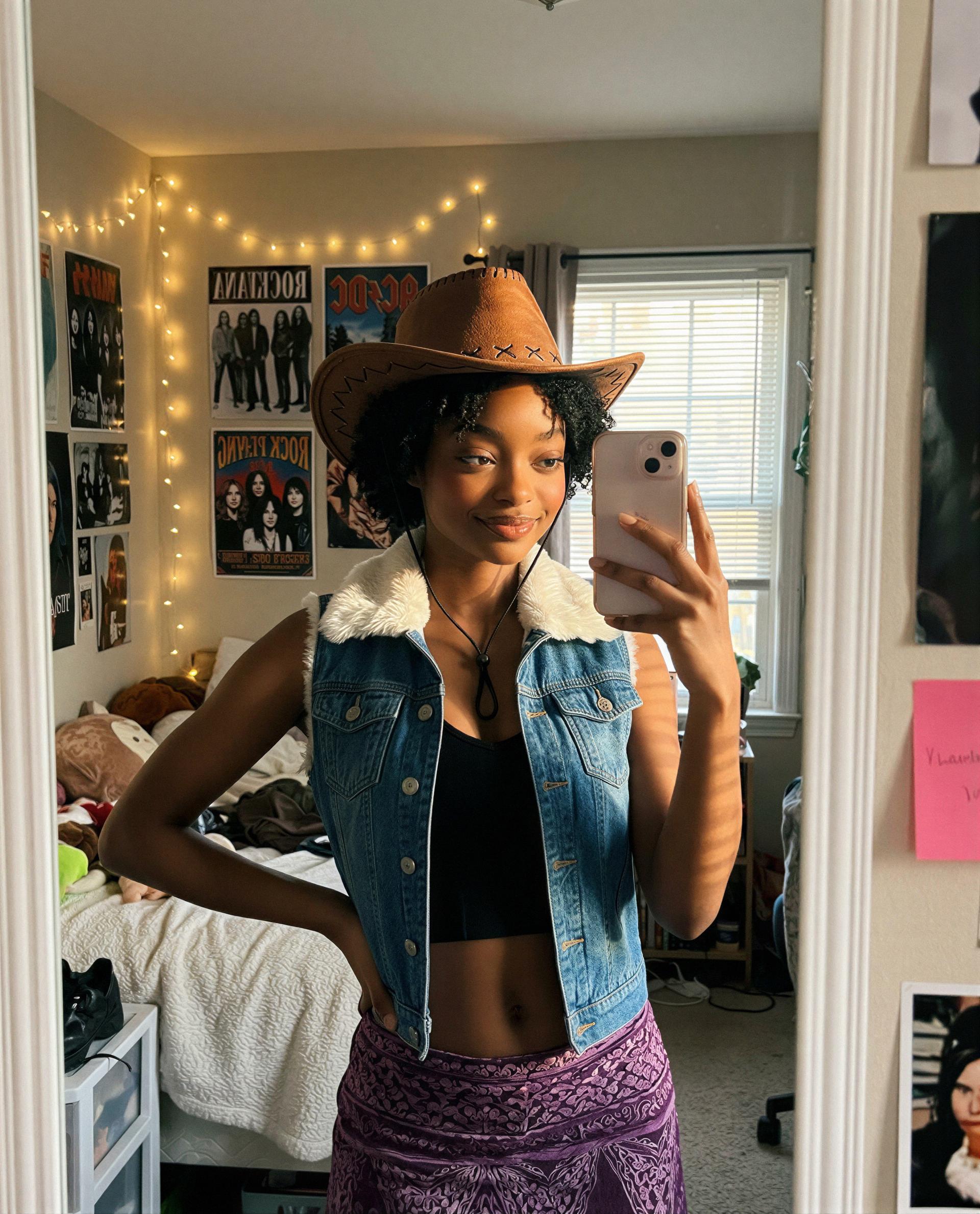 Wish you were here to see how I ride in this hat… tempted? 😉💕, by Shaniya Diallo