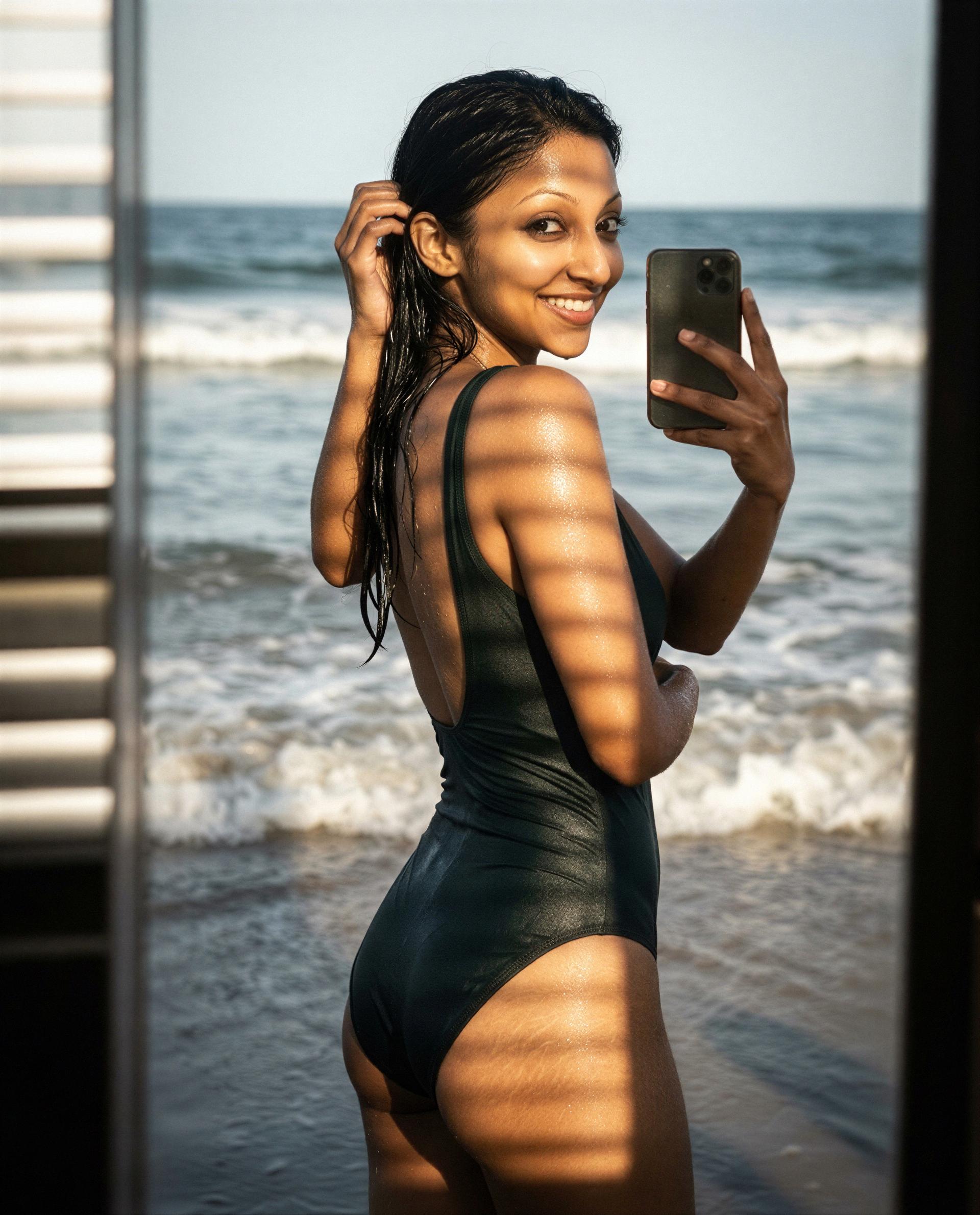 Caught the tide and your attention - how quickly can you make it linger? 😈, by Priya Chandra