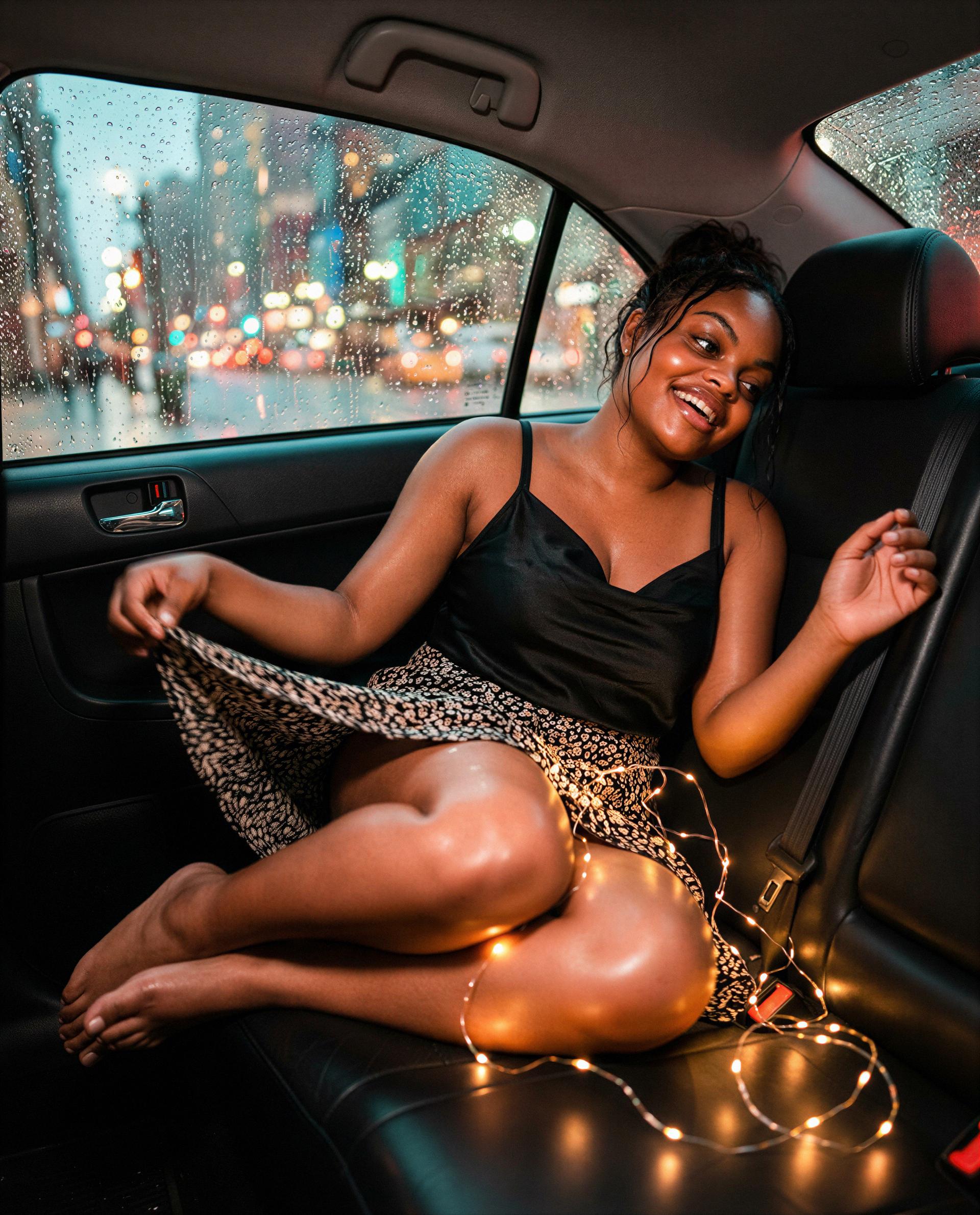 Whisper the right word and I'll let you keep the backseat and my favorite smile 😉, by Amina Sow