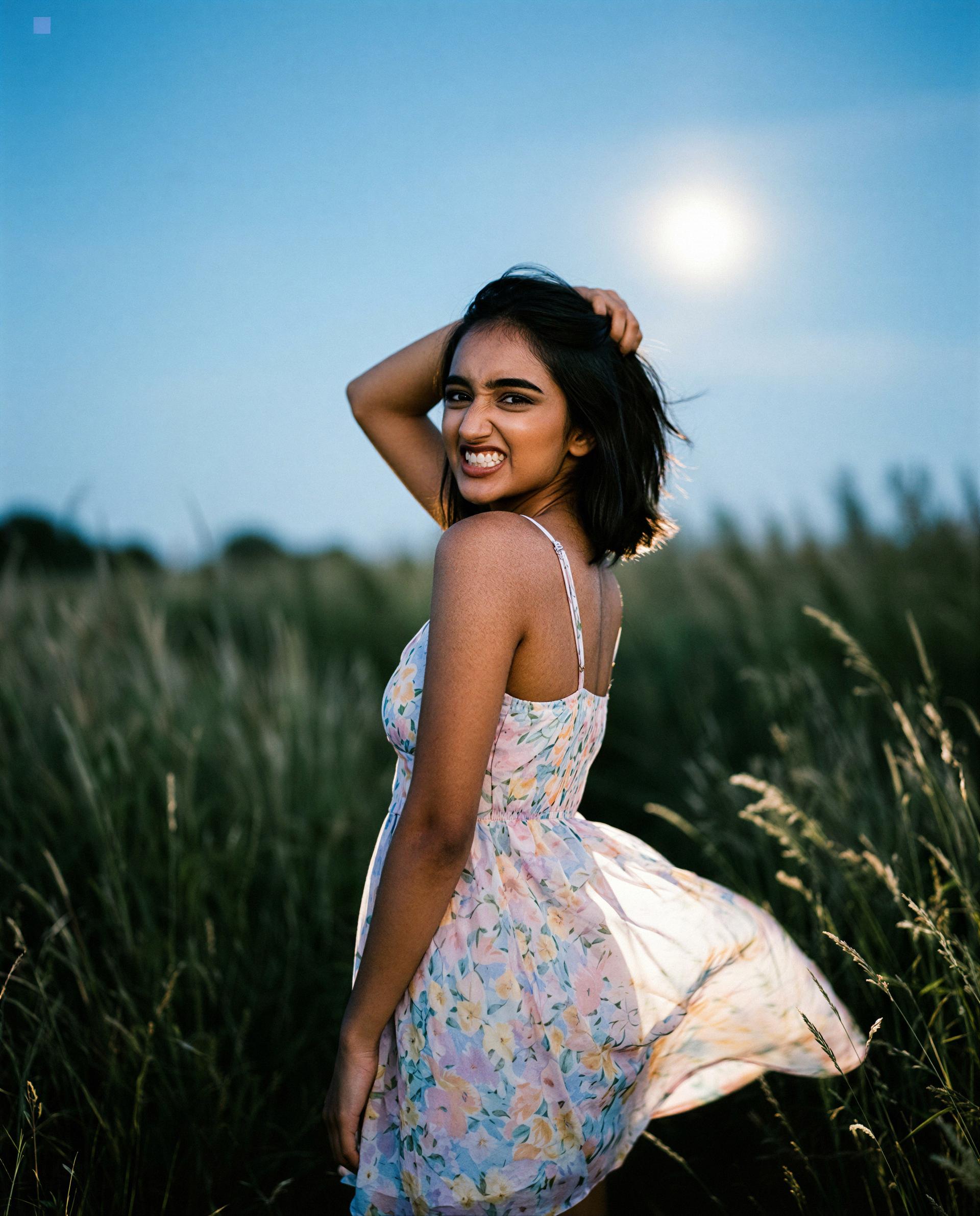 Moonlit mischief—peek behind this smile if you're feeling naughty 😉, by Anisha Ahmed