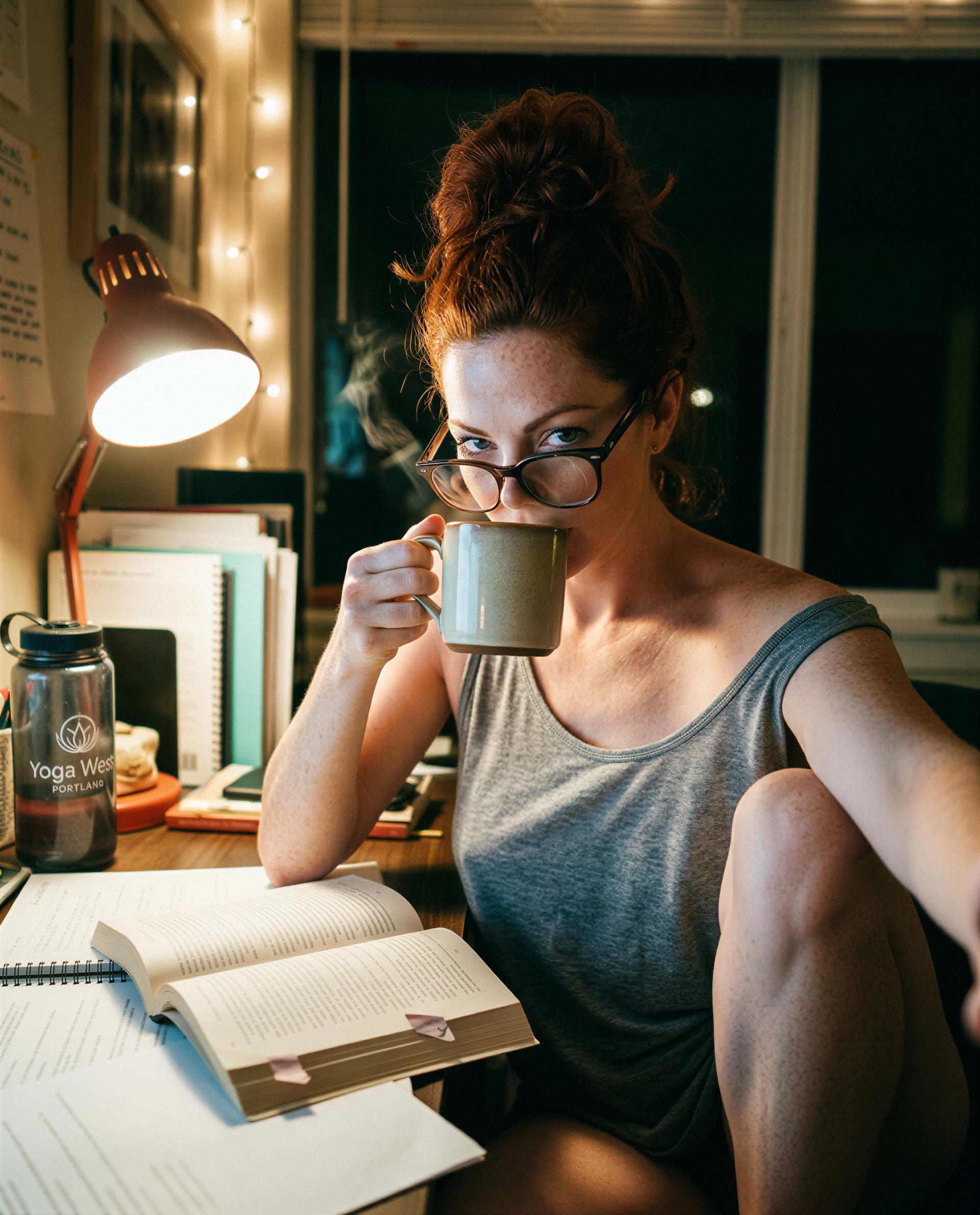 Midnight study sesh—saved you a spot if you’re ready to be my favorite distraction. 😉, by Clara Bauer