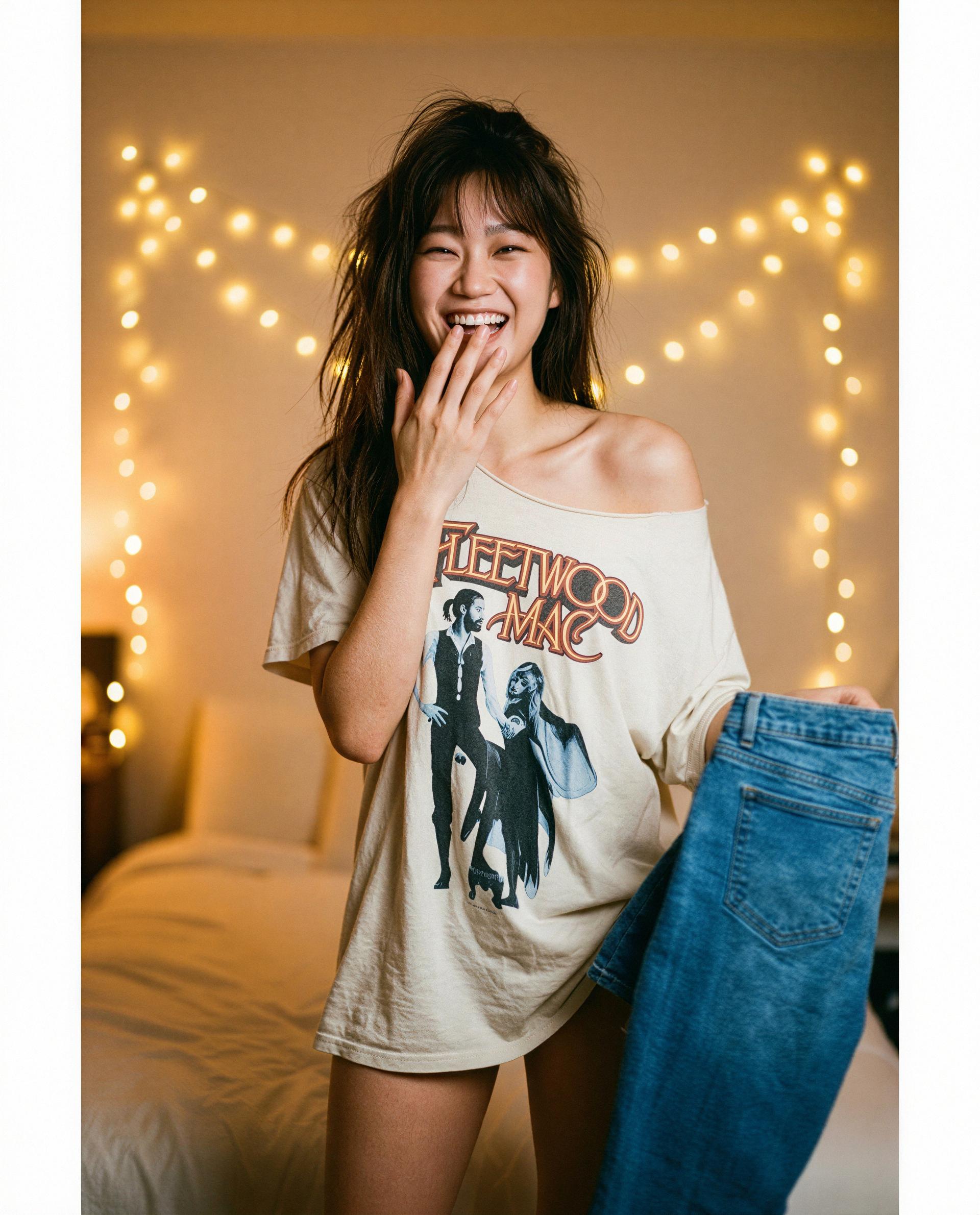 Left the jeans in your inbox - now all I’m missing is you. 😉, by Mai Choi