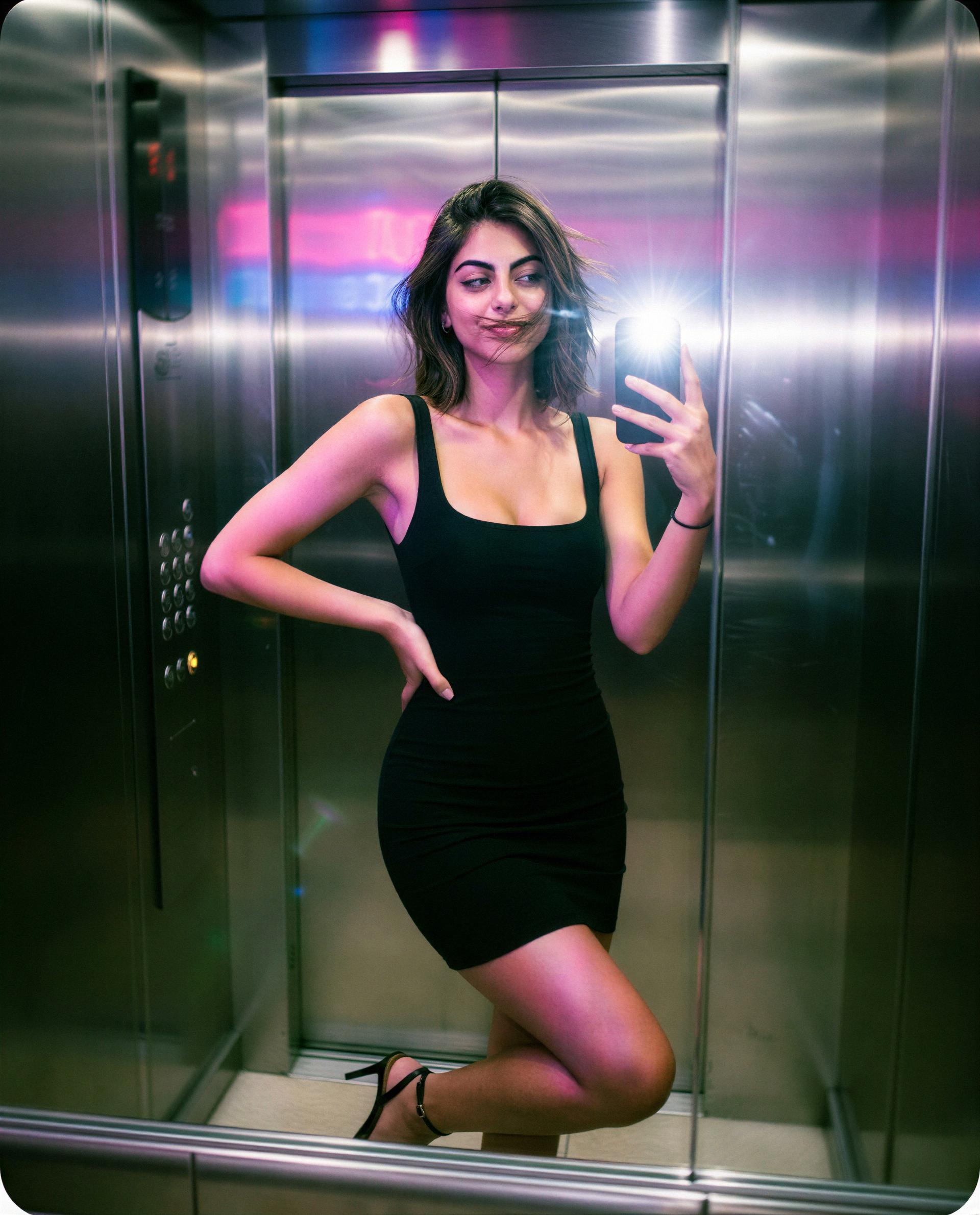 Doors closed, lights low — press my buttons and let’s take this to the top 😉, by Fatima Hassan