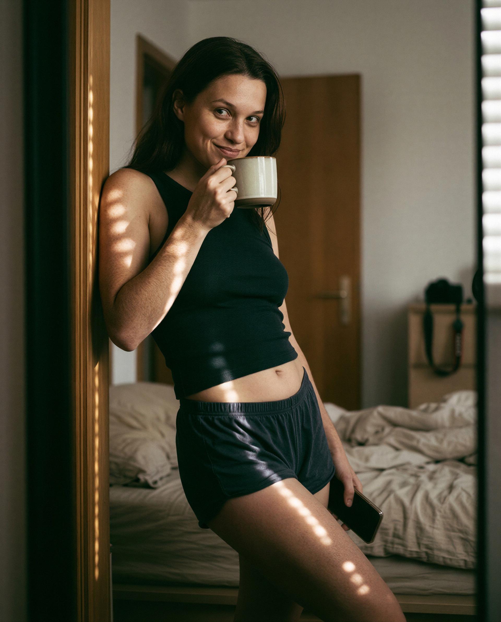 Holding my little secret - step behind the velvet rope and I’ll make it worth your while. 😉, by Anna Ricci