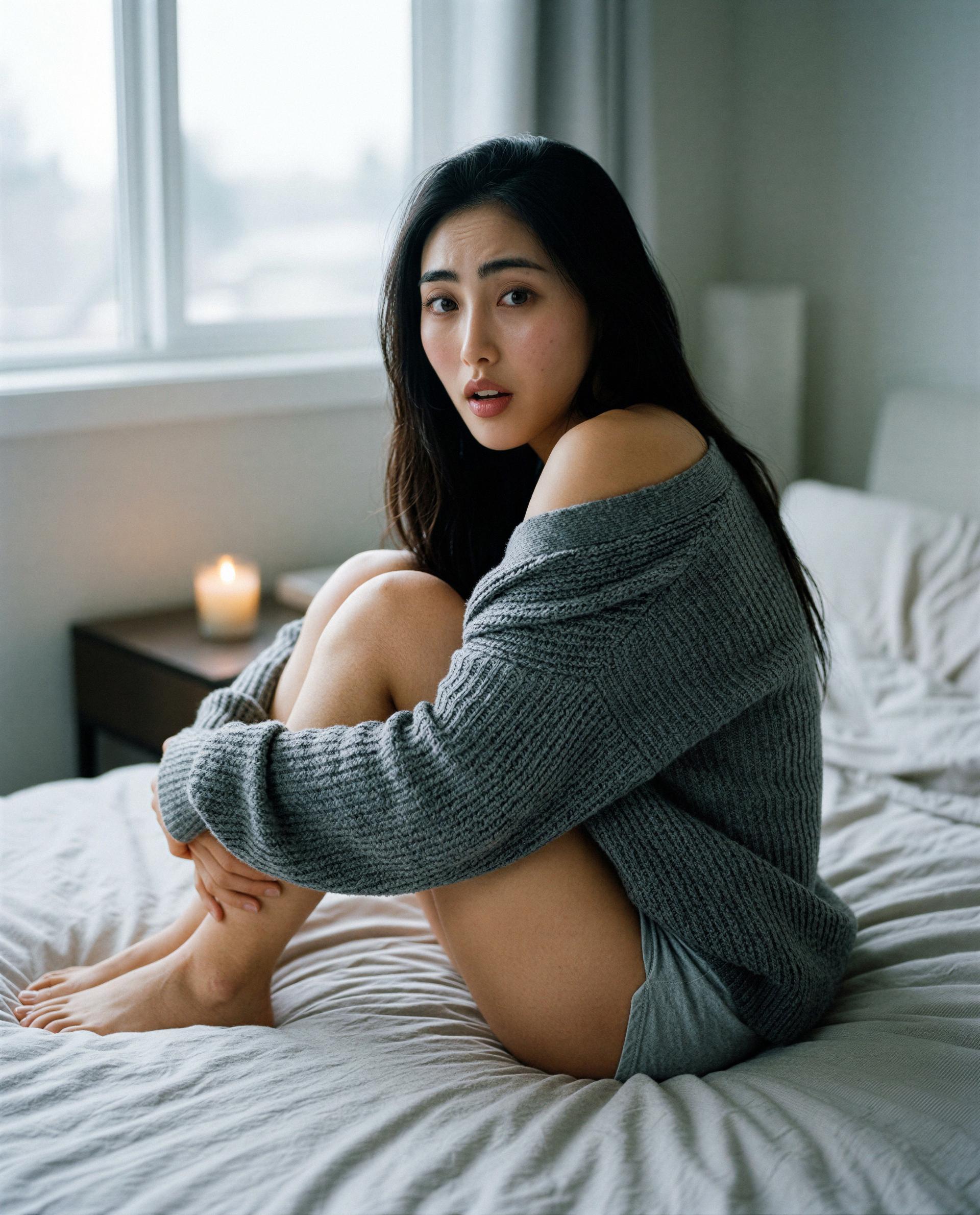 Candlelight, crooked sweater—come steal it and see how easily I get distracted 😘, by Yoo-Jung Cheon