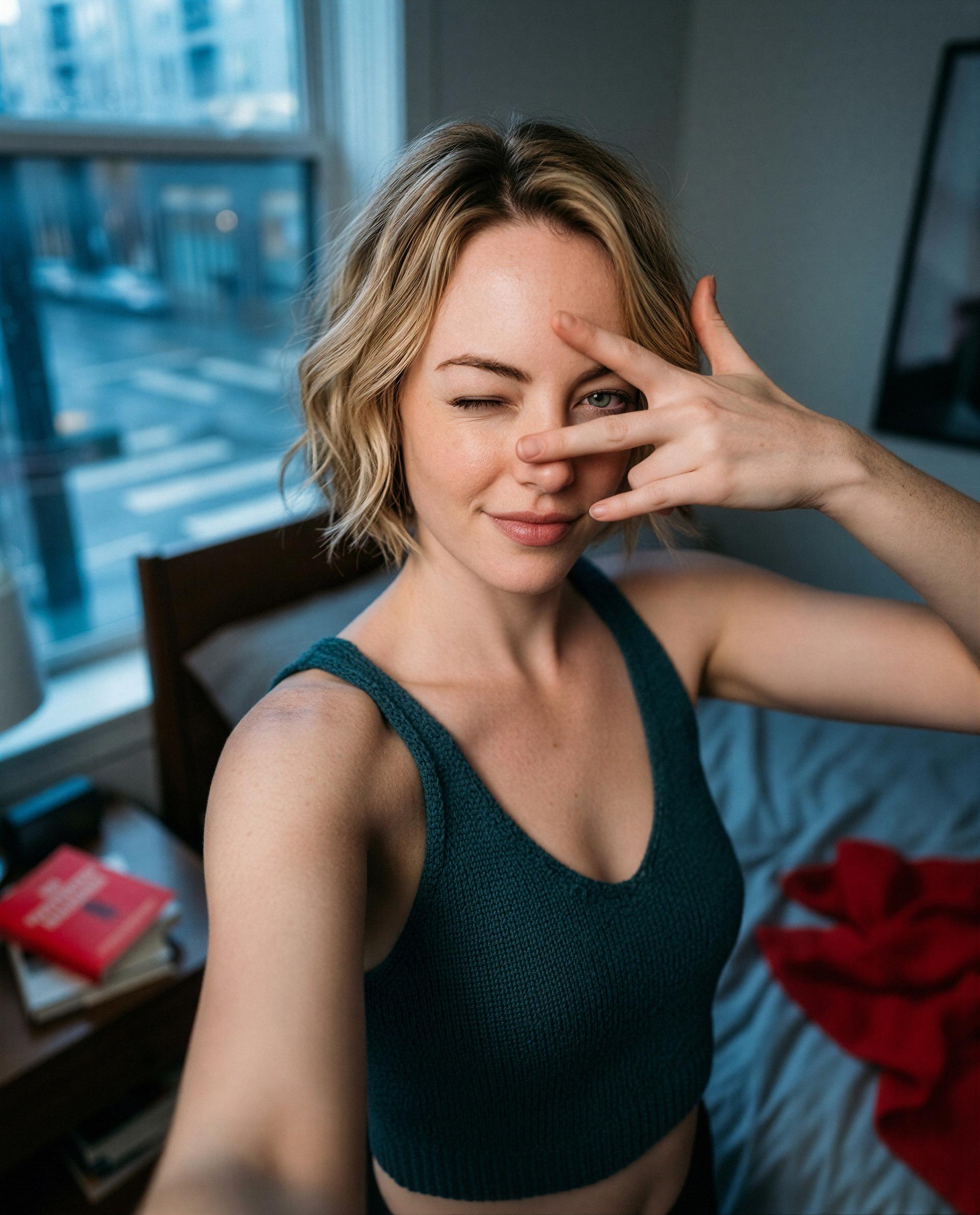 Wink back and I’ll make tonight all about you 😘, by Erin Frank