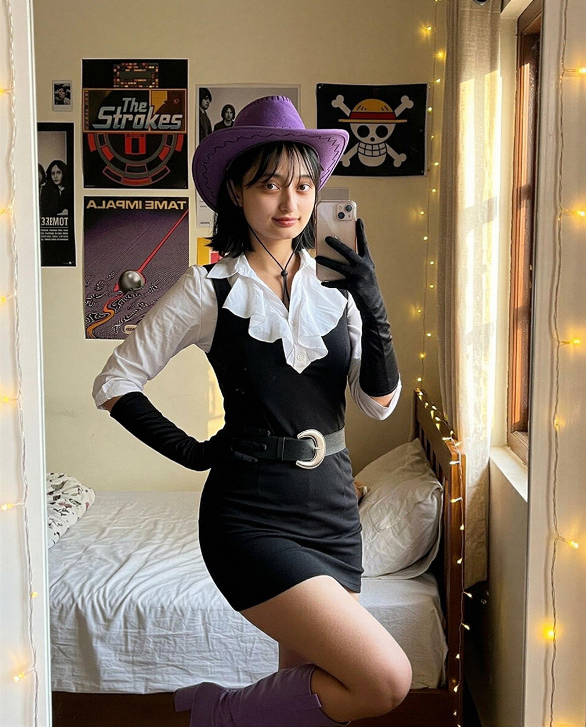 is this too much?? little cowgirl offering her hat and a few secrets to whoever proves they can handle both 🤭💜, by Momoko Abe