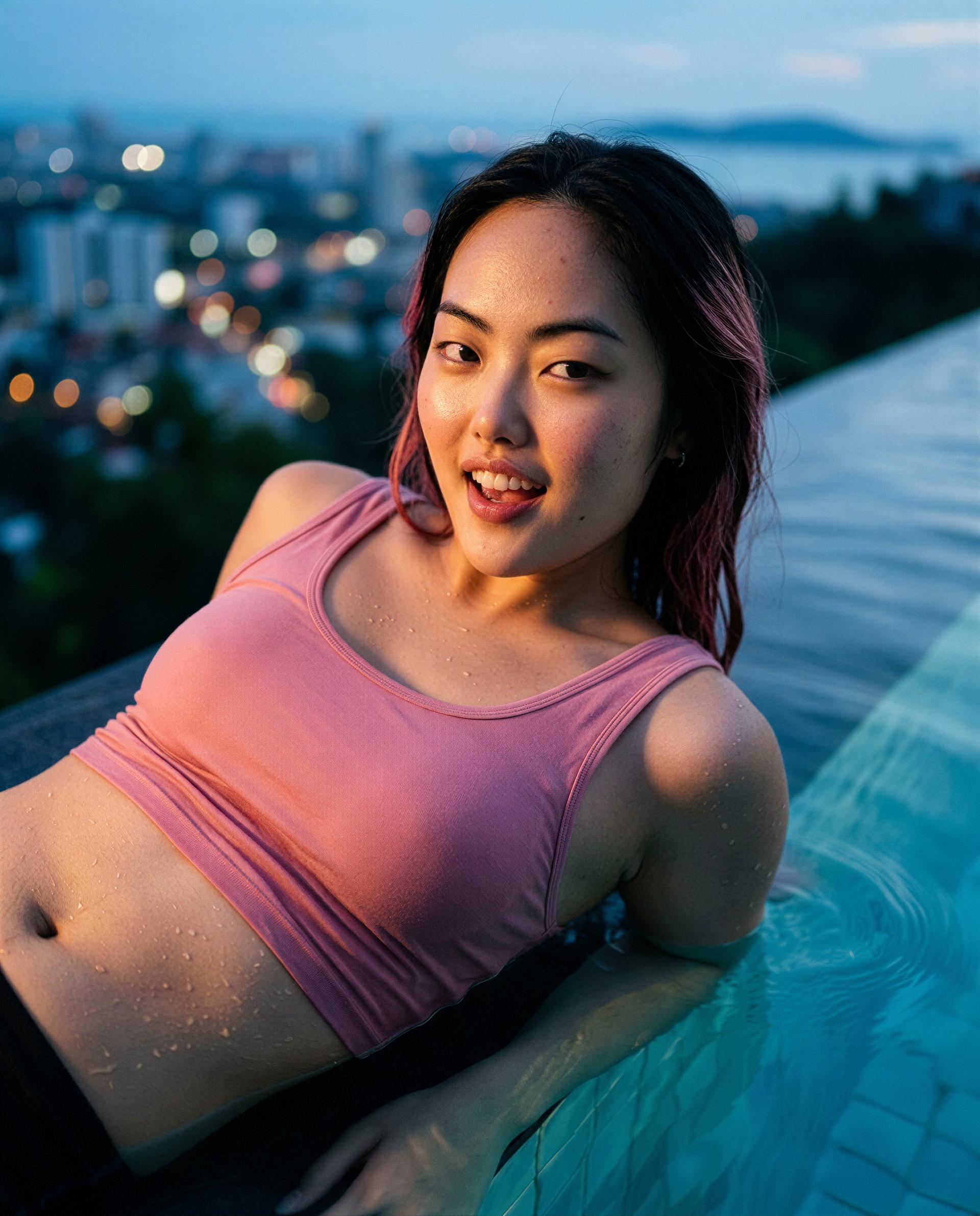 Just me, this view, and a little temptation—want to be my plus-one tonight? 😉, by Min-Ji Kwon