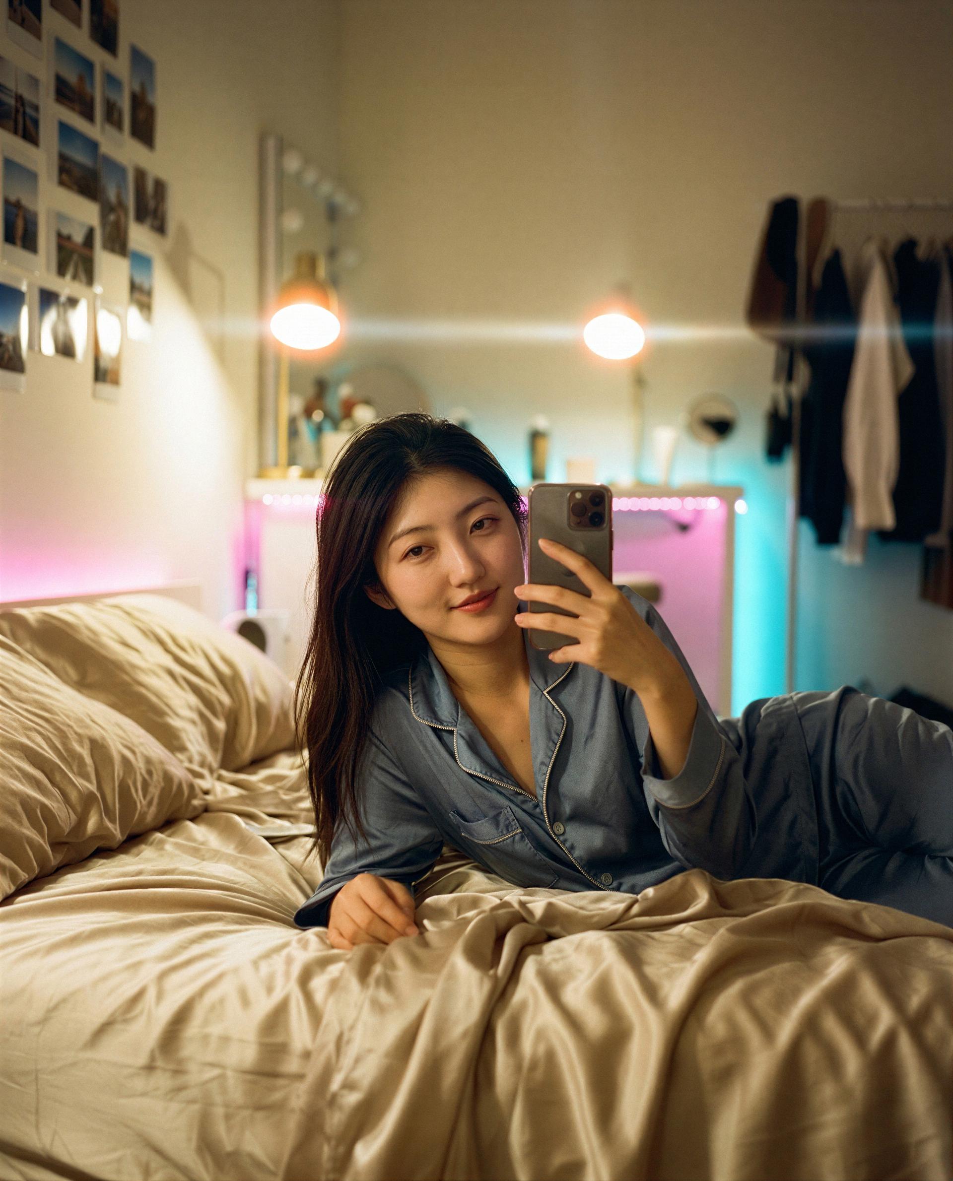 PJs on, lights low—this cozy little moment is reserved just for you tonight 😘💕, by Chantara Widodo