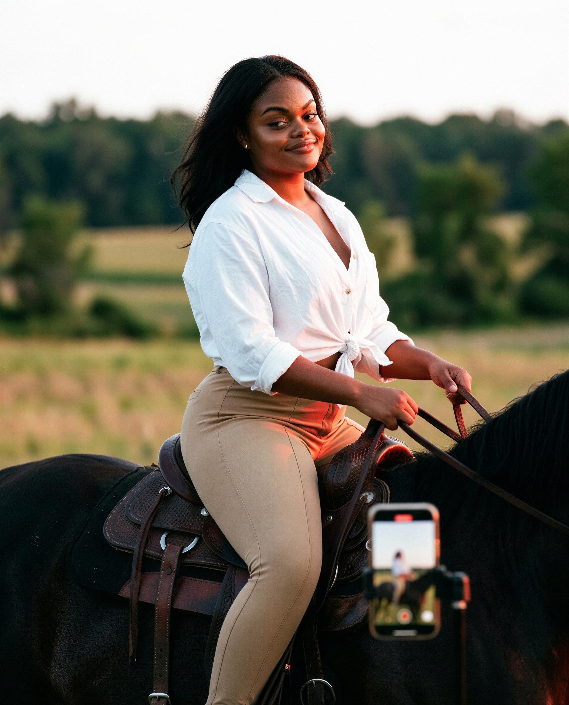 Saddle’s ready—book a private ride and I’ll show you every secret touch 😘, by Amina Sow