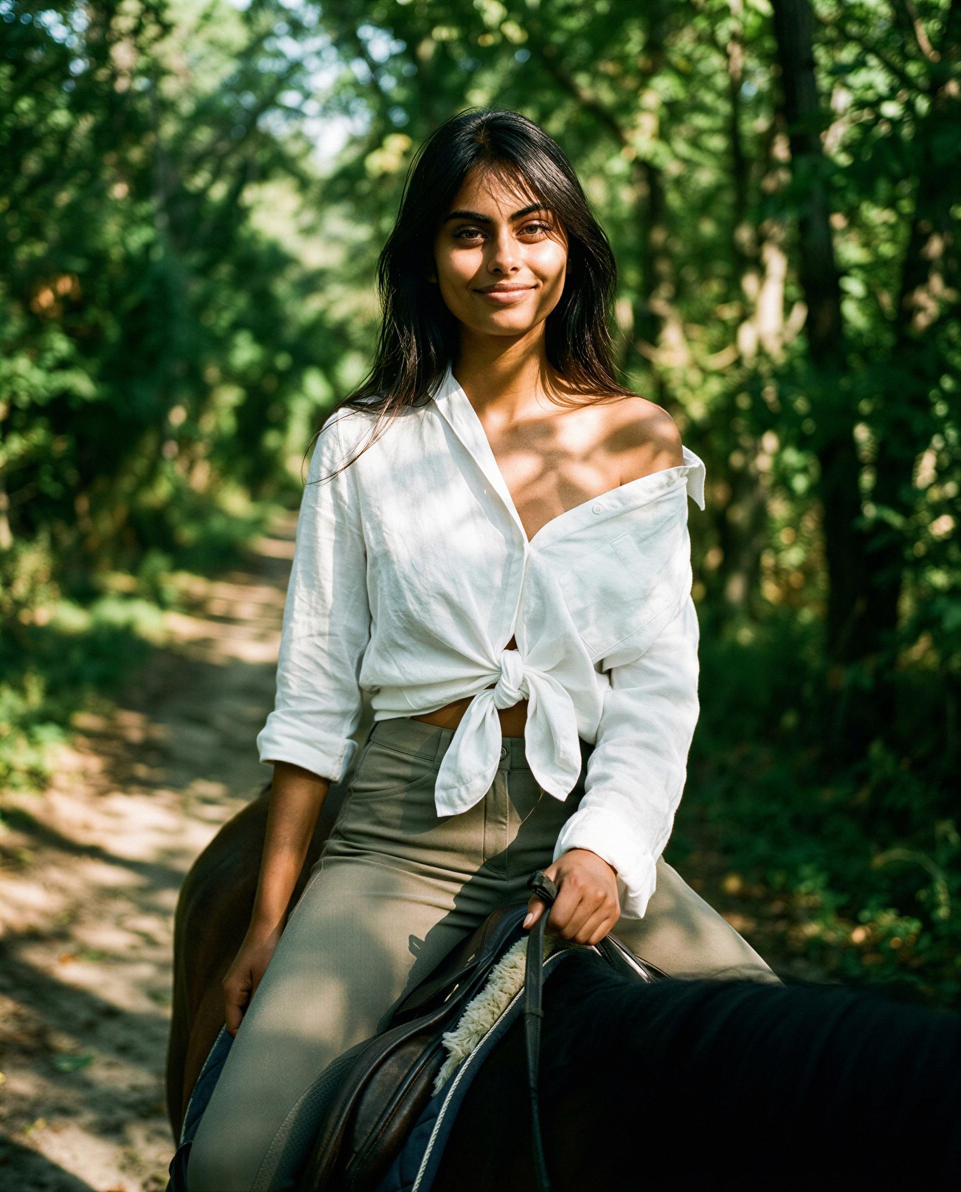 Saddle up close - there’s a secret stretch I only share with my favorites 😈, by Ishita Malhotra
