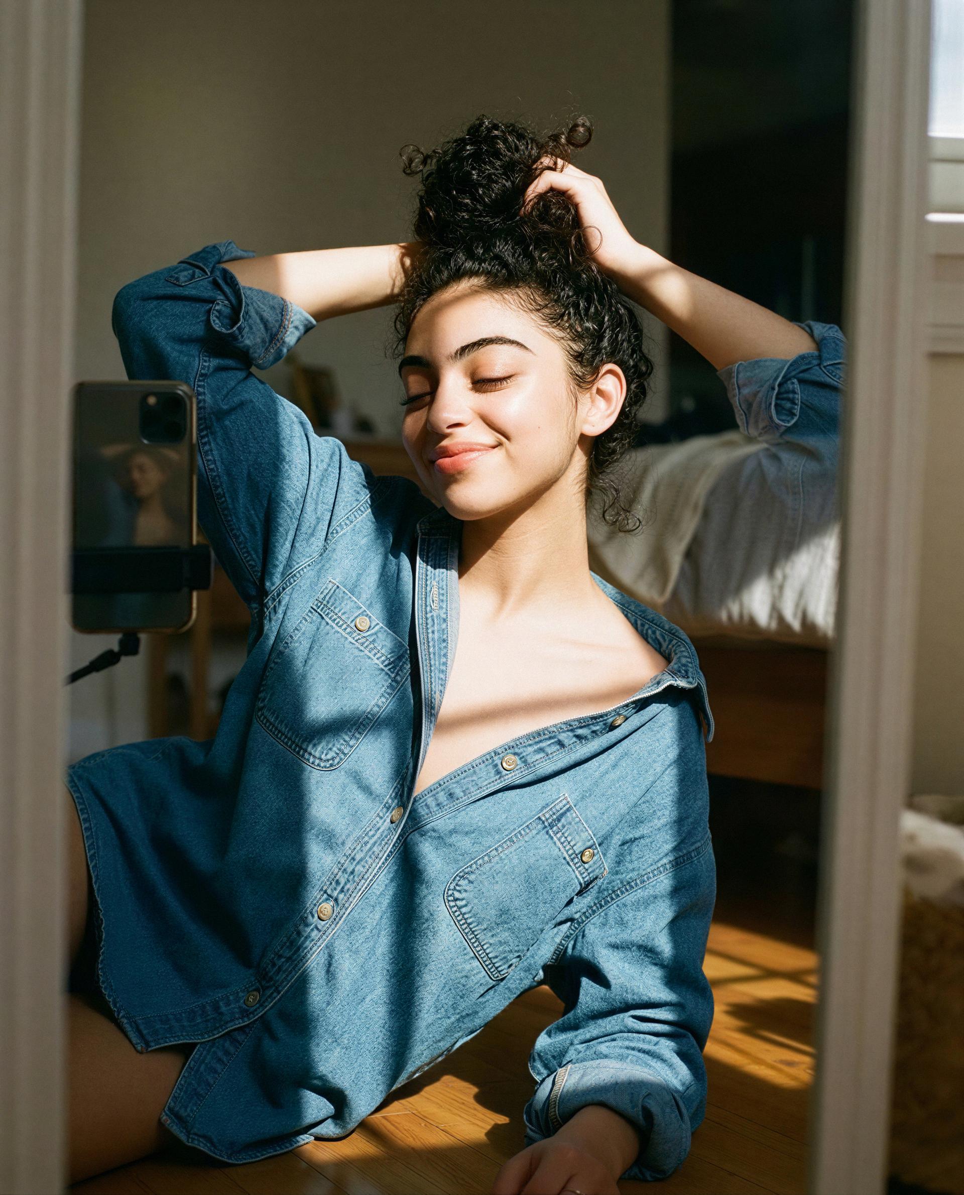 Sun on my skin, thoughts on you—care to interrupt? 😉💕, by Fatima Hassan