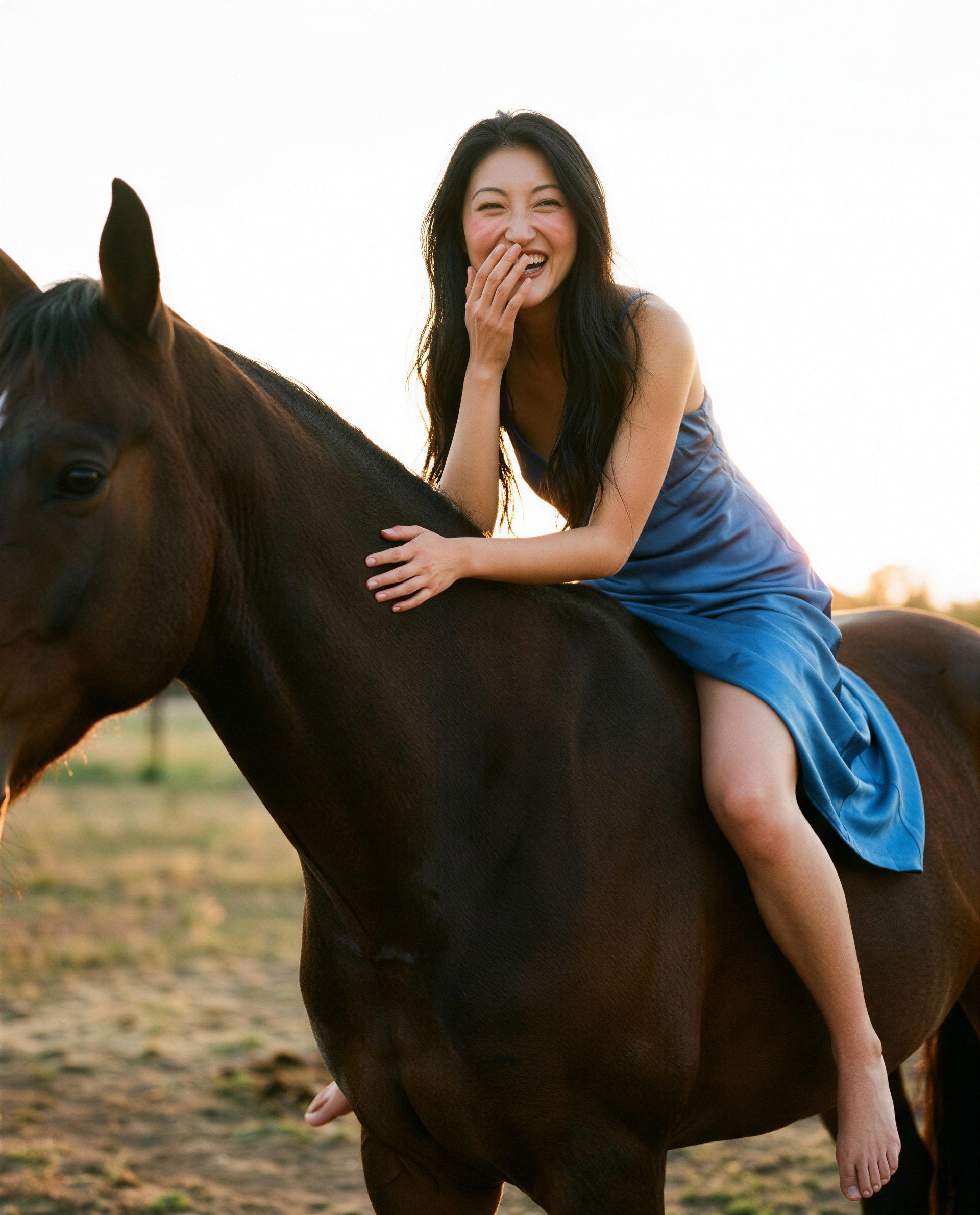 Leila Nguyen: just me and my trusty steed, living out loud. 🌞🐎