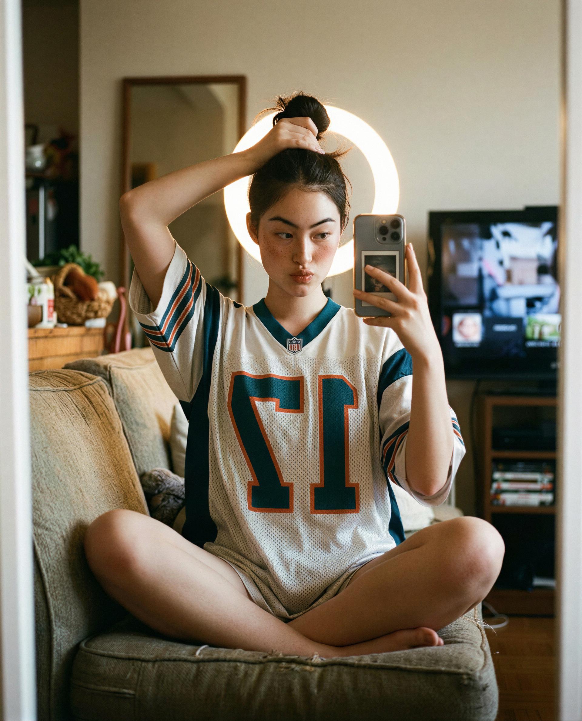 Jersey on, whistle off — want a private replay? 😏, by Amina Siti