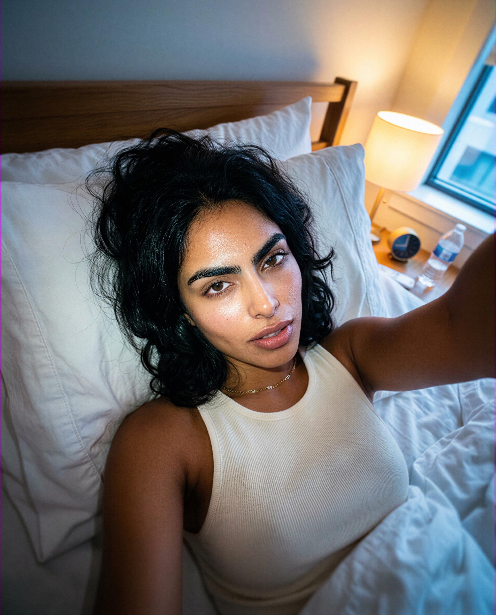 caught in bed and thinking about who gets the rest—could it be you? 😽, by Inaya Siddiqui