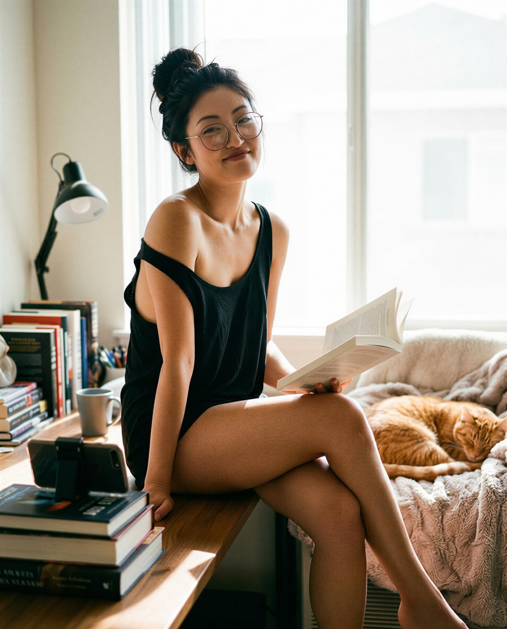 Let me trade you a bedtime story for a little one-on-one mischief., by Leila Nguyen