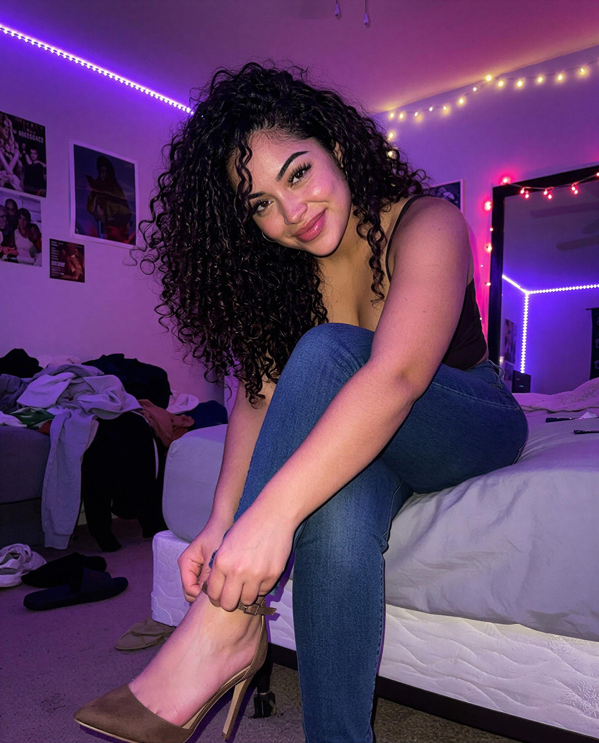 Elena Ramirez: Got my heels on and ready to steal the spotlight—think you can handle this? 😏