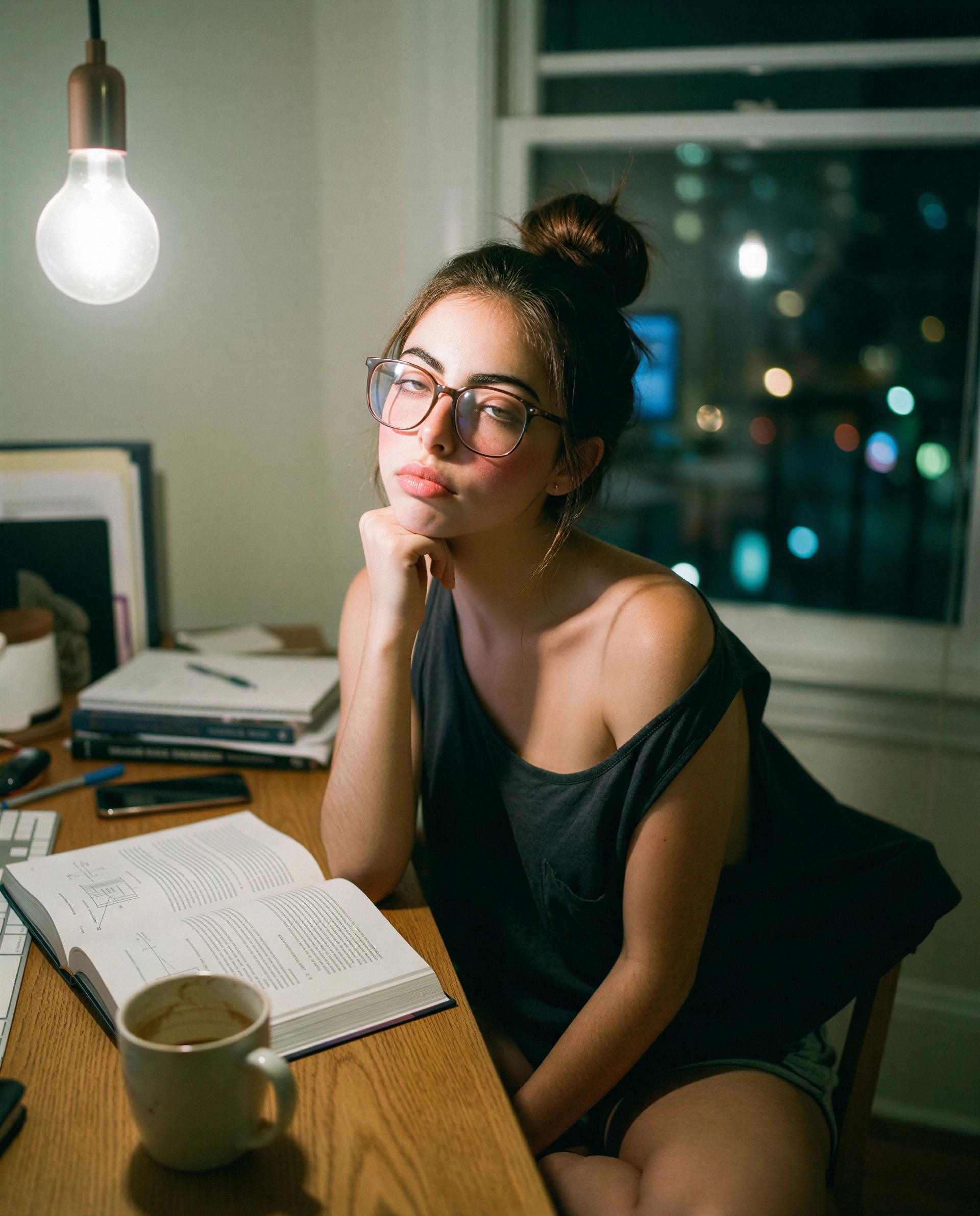 Late-night study buddy wanted—apply within and I might make it worth your while 😘, by Dalia Hashim