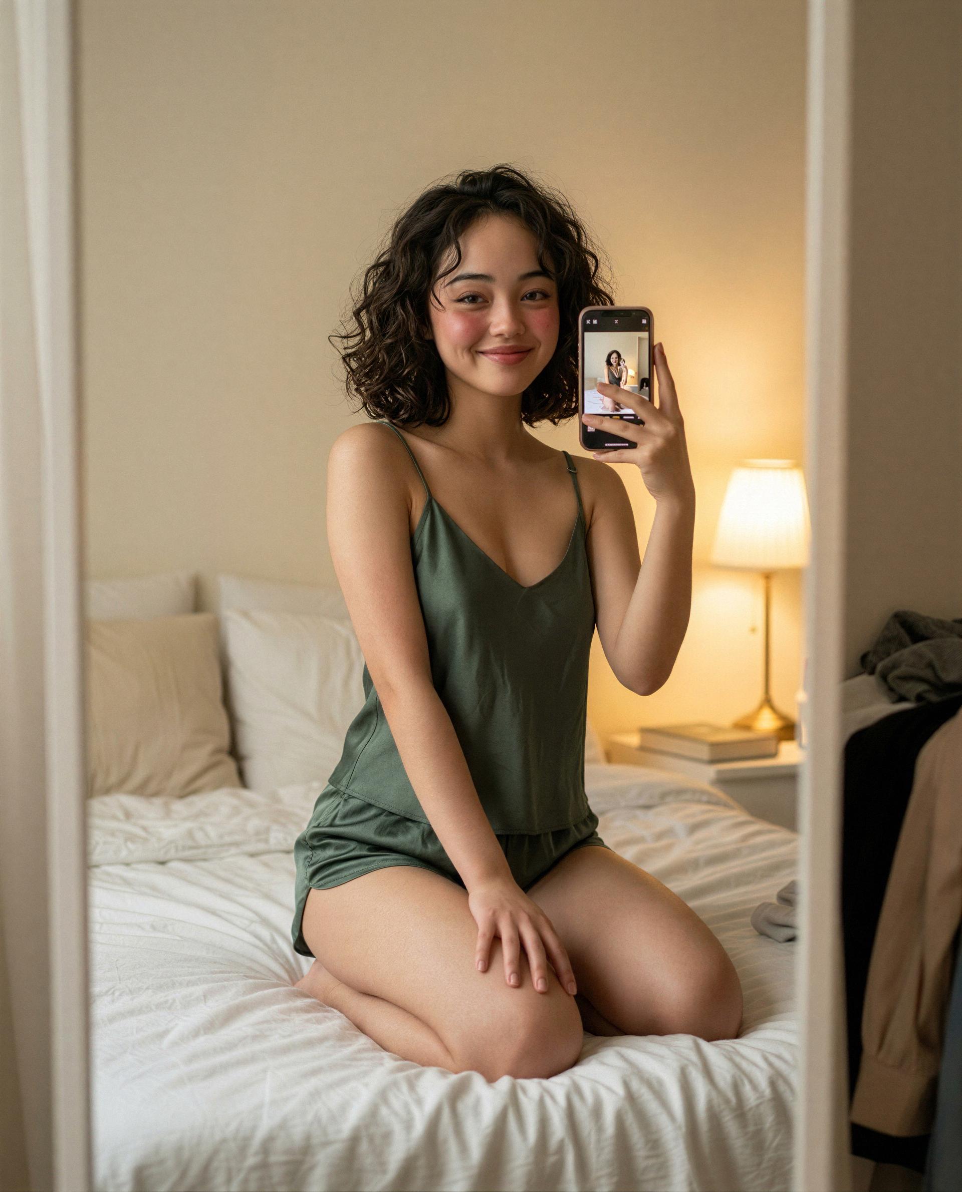 silk, freckles, and a smile - dare to make me blush harder? 🫣💋, by Ava Baker