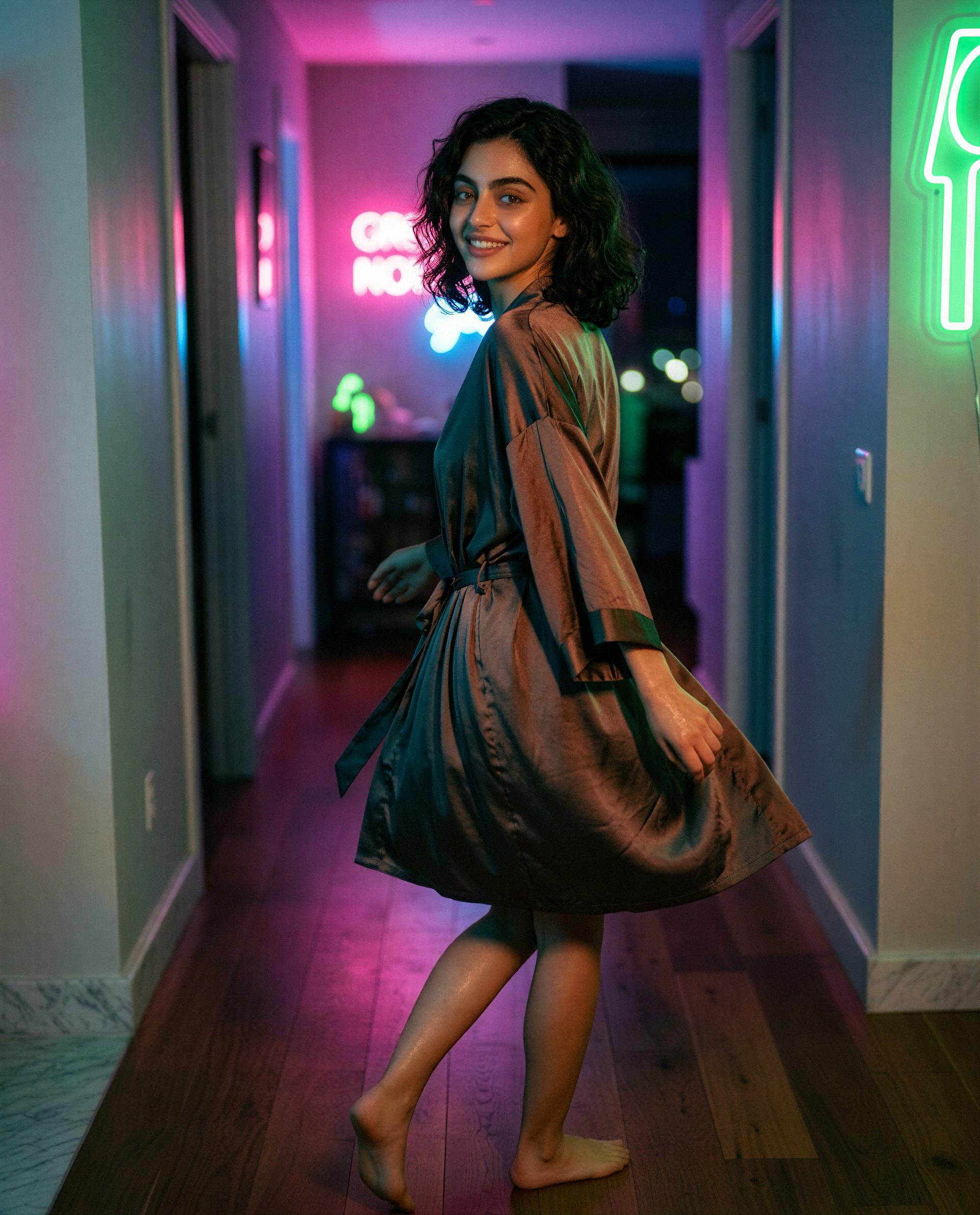 Just twirling through the night, who wants to join the dance? 💃, by Hana Gal
