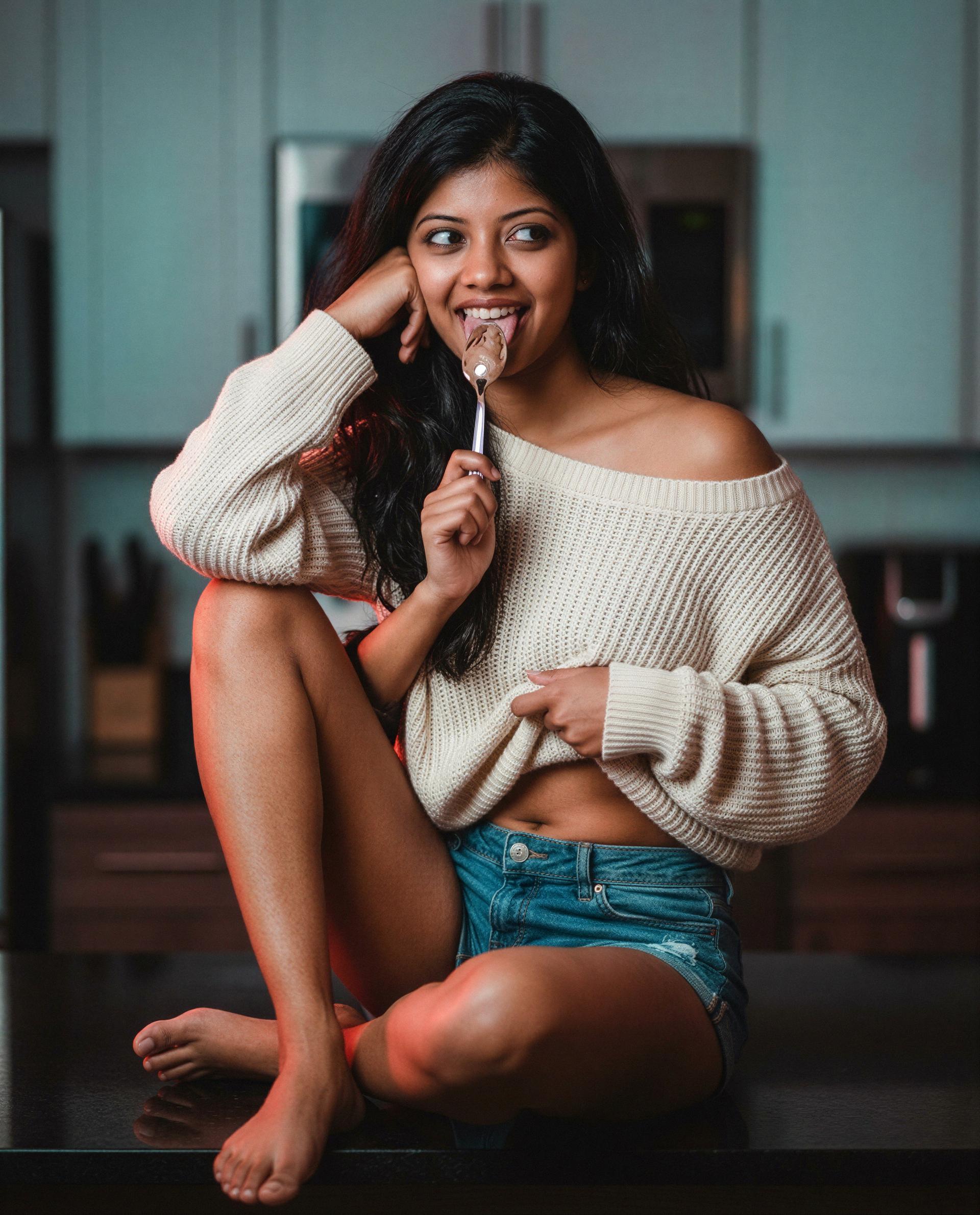 Playing coy with the last bite - bribe me for the full flavor? 😈, by Khadija Sidhu