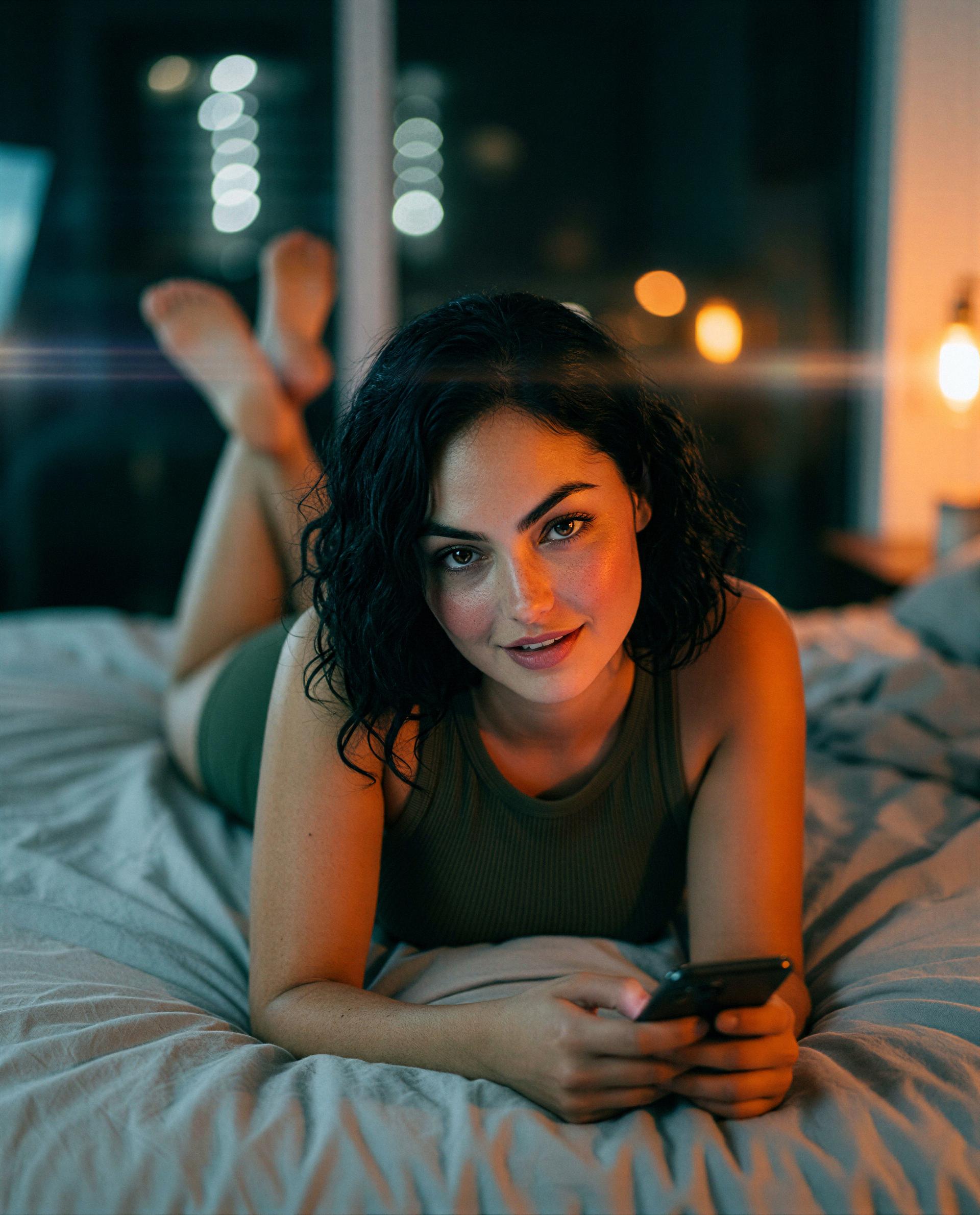 Stay up late with me—I’ll trade you a little trouble for all your attention 😉, by Valentina Ramírez