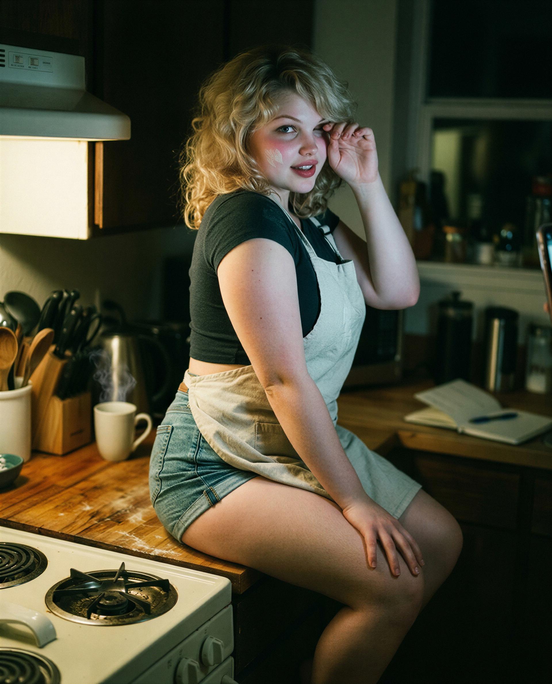 i’m a little floury and wildly curious—wanna help me finish the recipe? 🫣🍰, by Anna Petrova