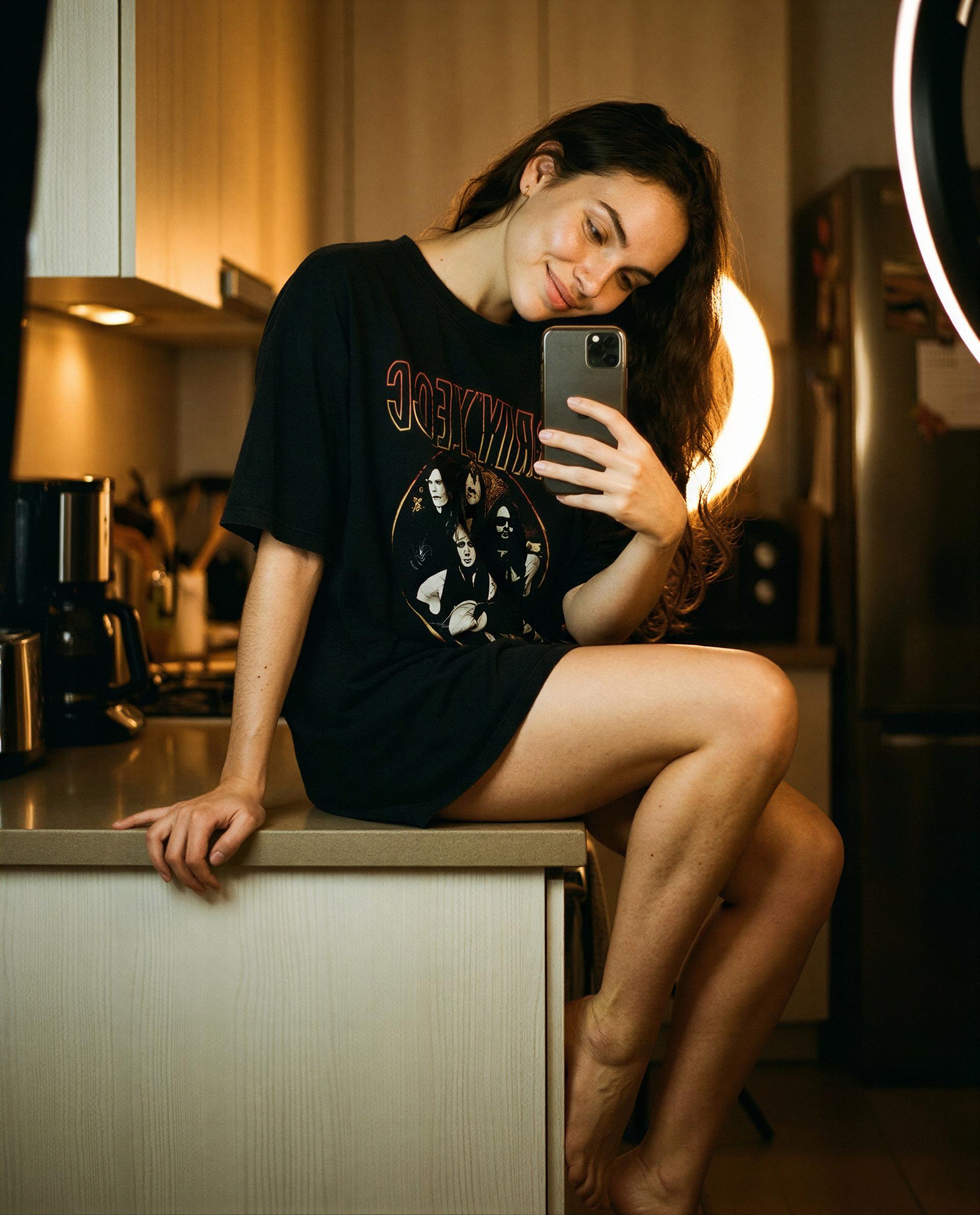 Just you, me, and the glow—stay a little longer? 💫, by Anna Georgiou