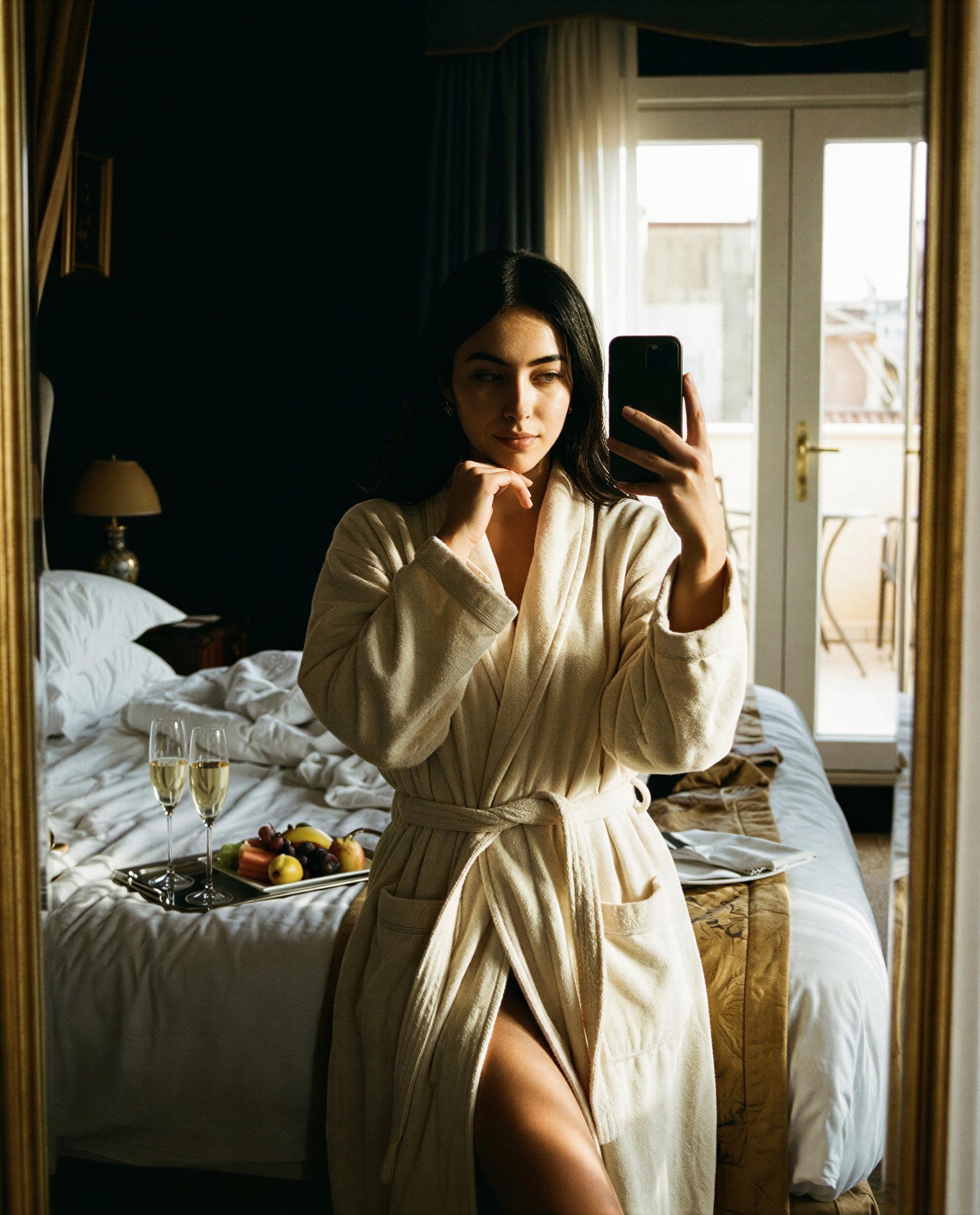 Wrapped up in daydreams and this cozy vibe. 😏, by Isabel López