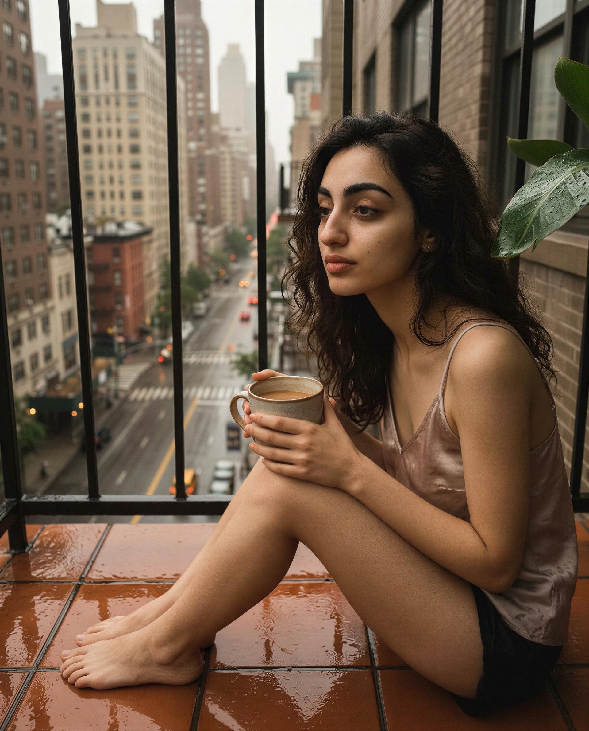 Sevda Arslan: just me, my coffee, and a little rain ☕💦