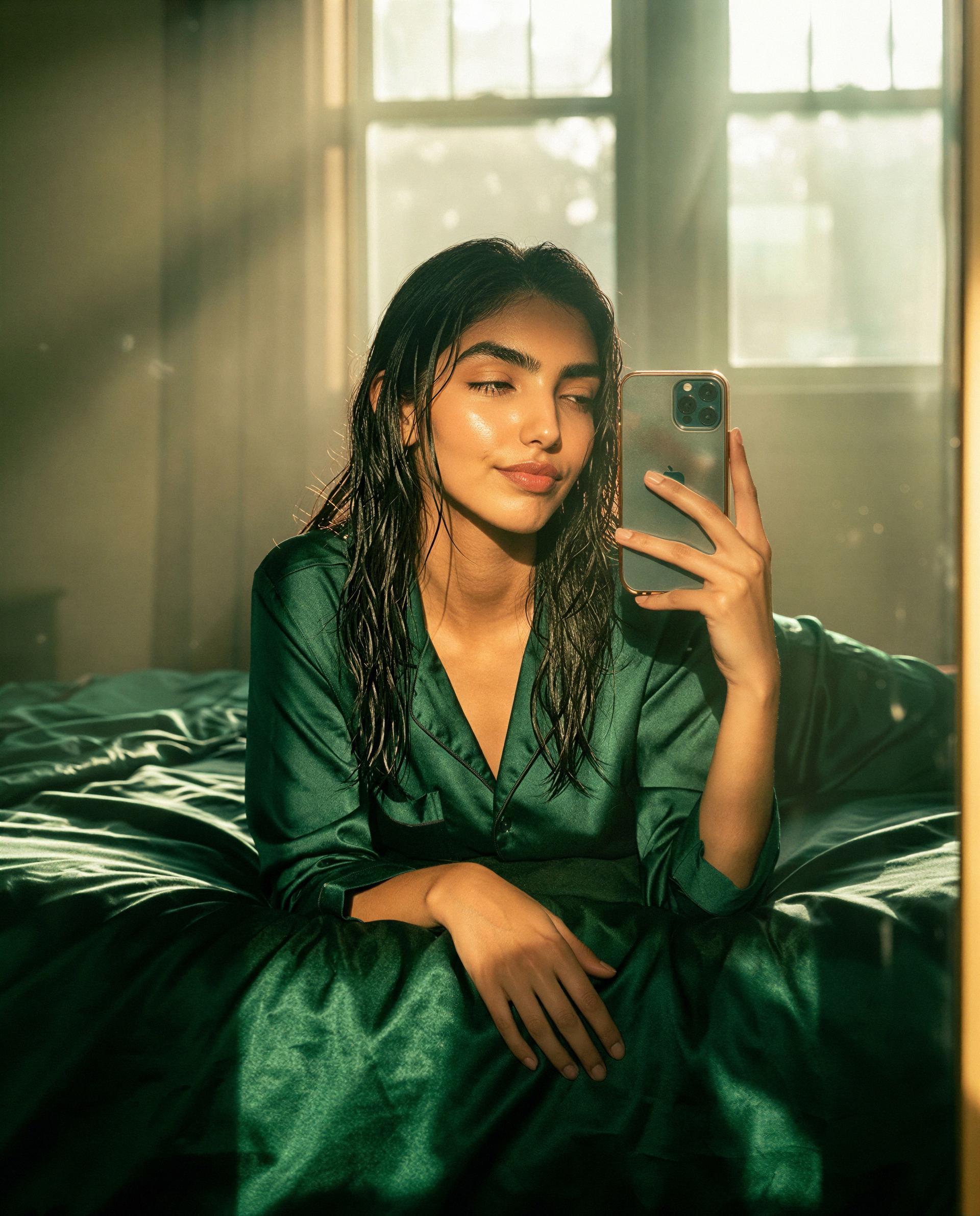 I picked out my favorite pajamas - only catch is you have to make me forget the time 😘, by Ladan Jahan