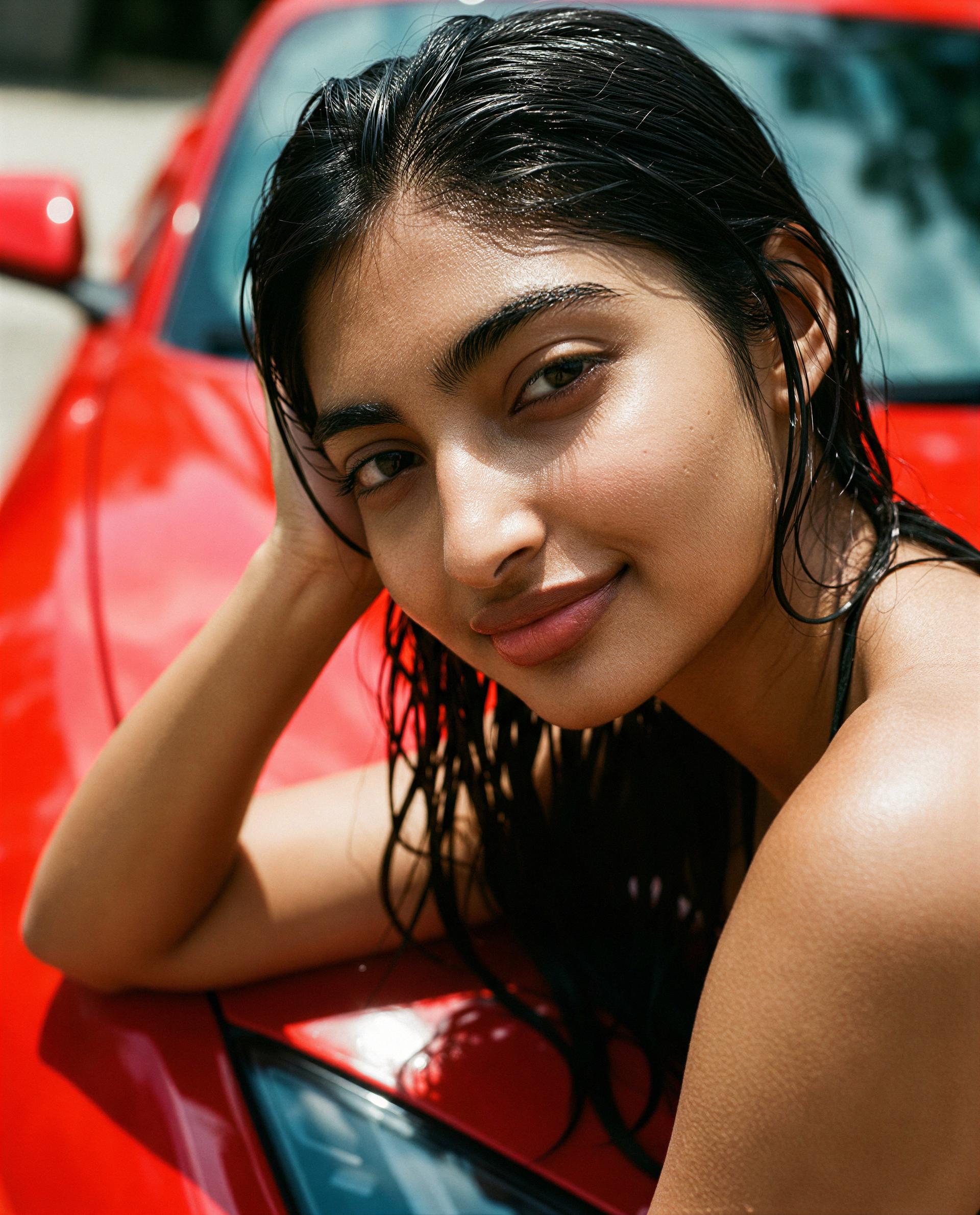 Hot metal beneath me, hotter plans in my head—wanna find out? 😈, by Fatima Roy