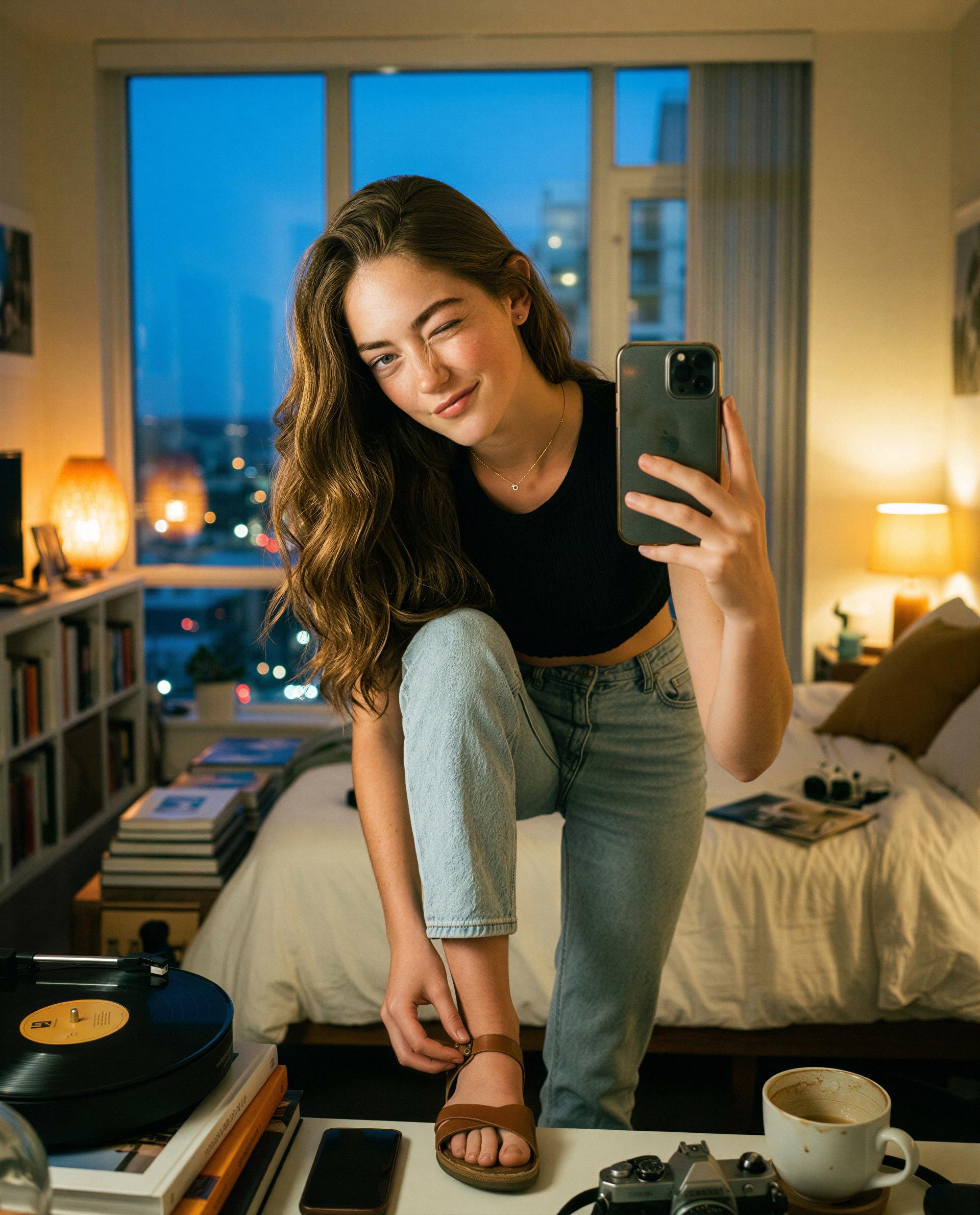 Winked—guess that means you're invited in., by Hélène Davidson