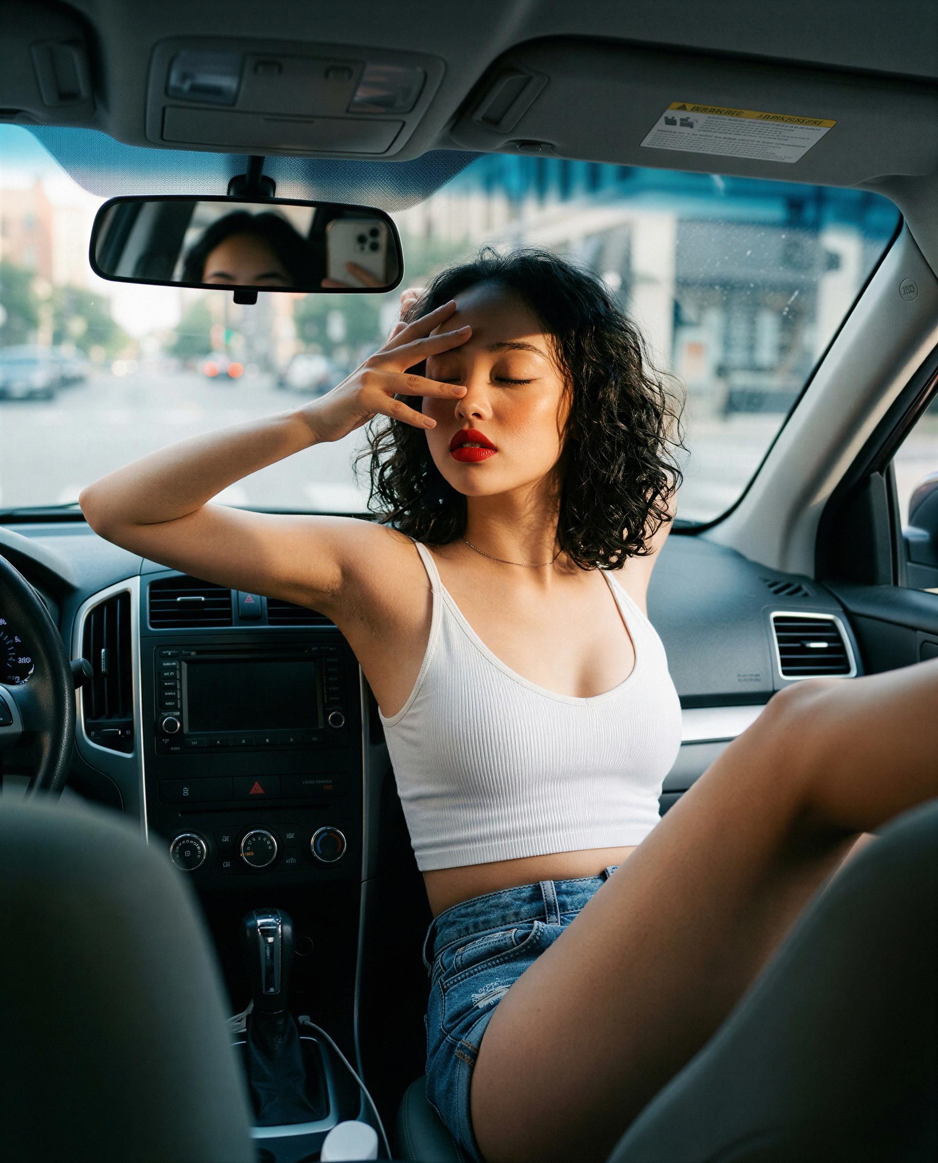 Front seat mood - win me over and I’ll send you an encore you won’t forget 🥺💋, by Ava Baker