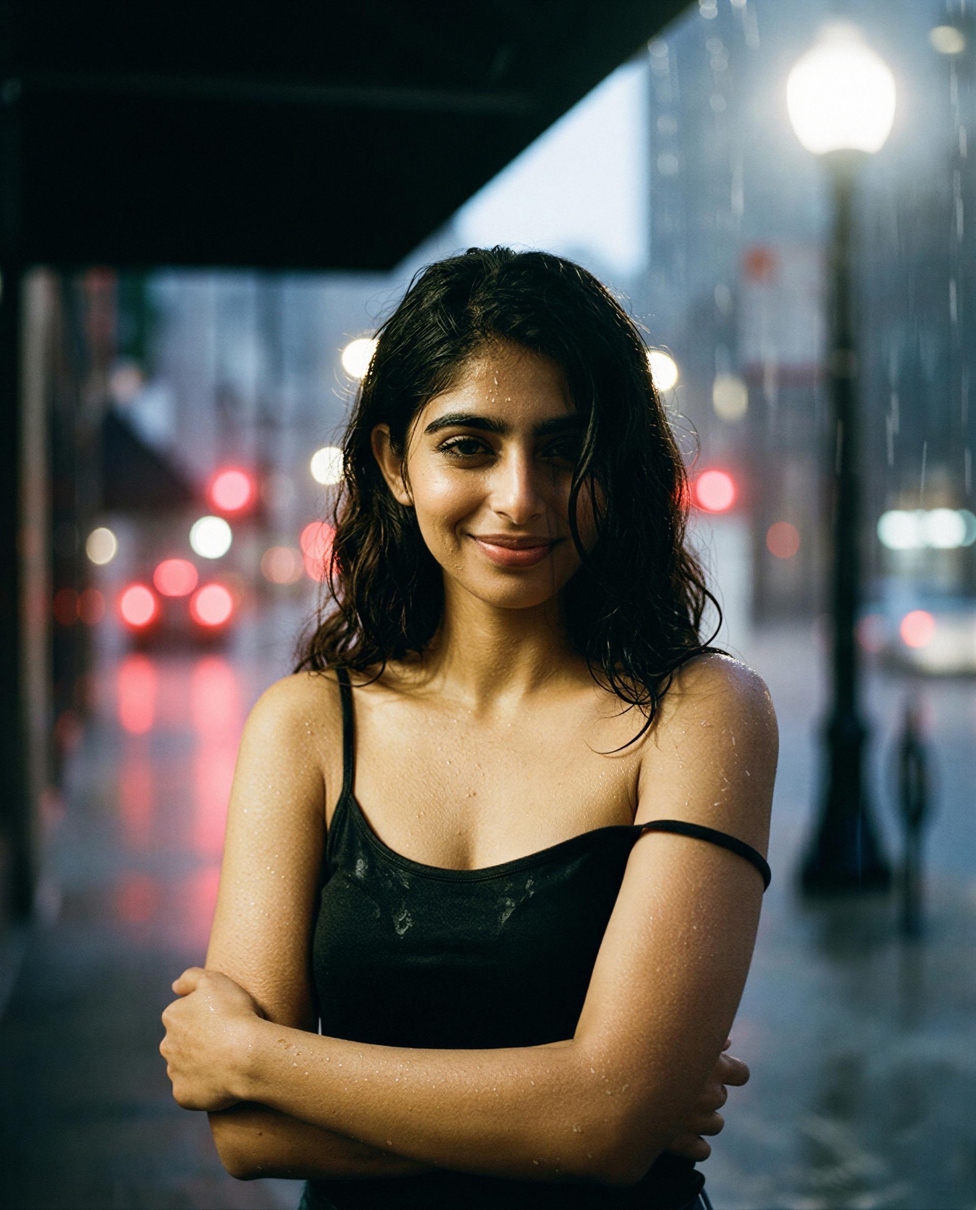 Caught in the rain and smiling—want VIP access to my private show? 😉, by Emaan Zardari