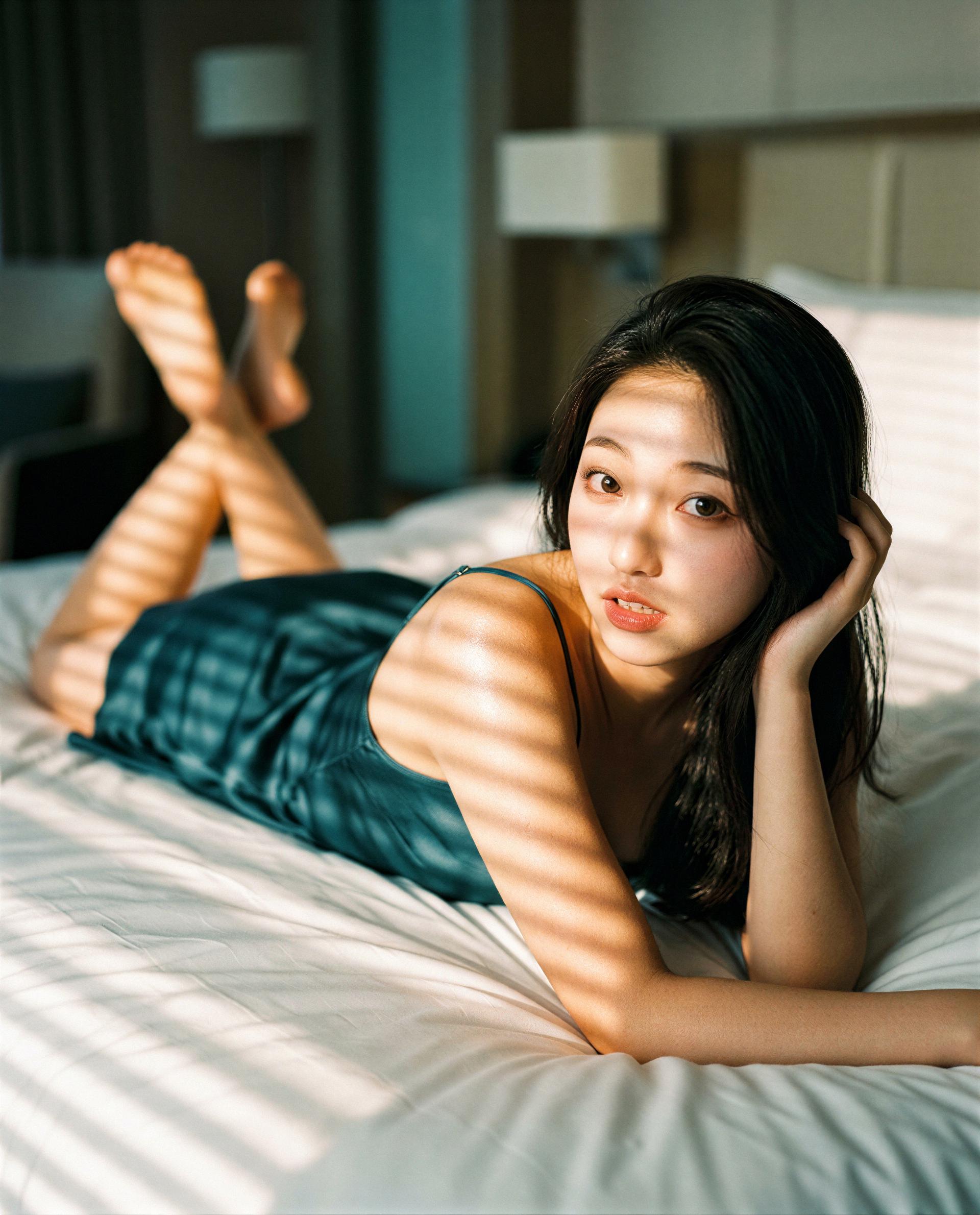 This bed's a VIP stage—want backstage access, or just keep staring? 😏, by Yuuko Yang