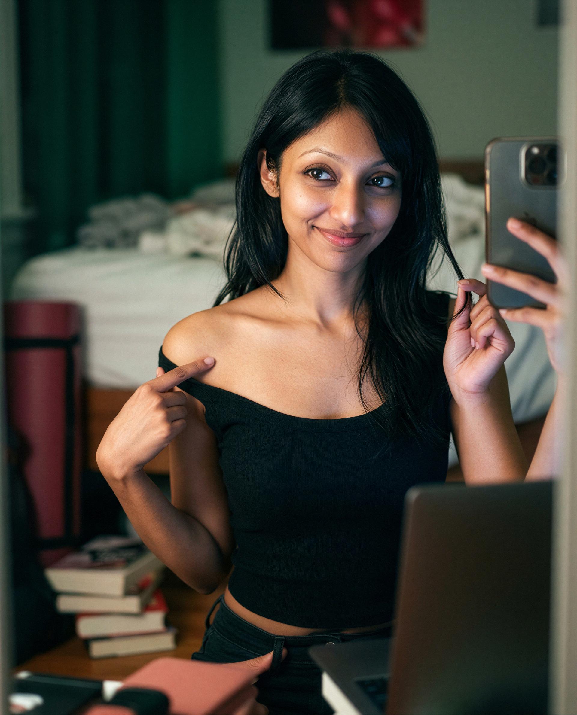 Leave your manners at the door - I'm trouble you'll keep coming back for 😈, by Priya Chandra
