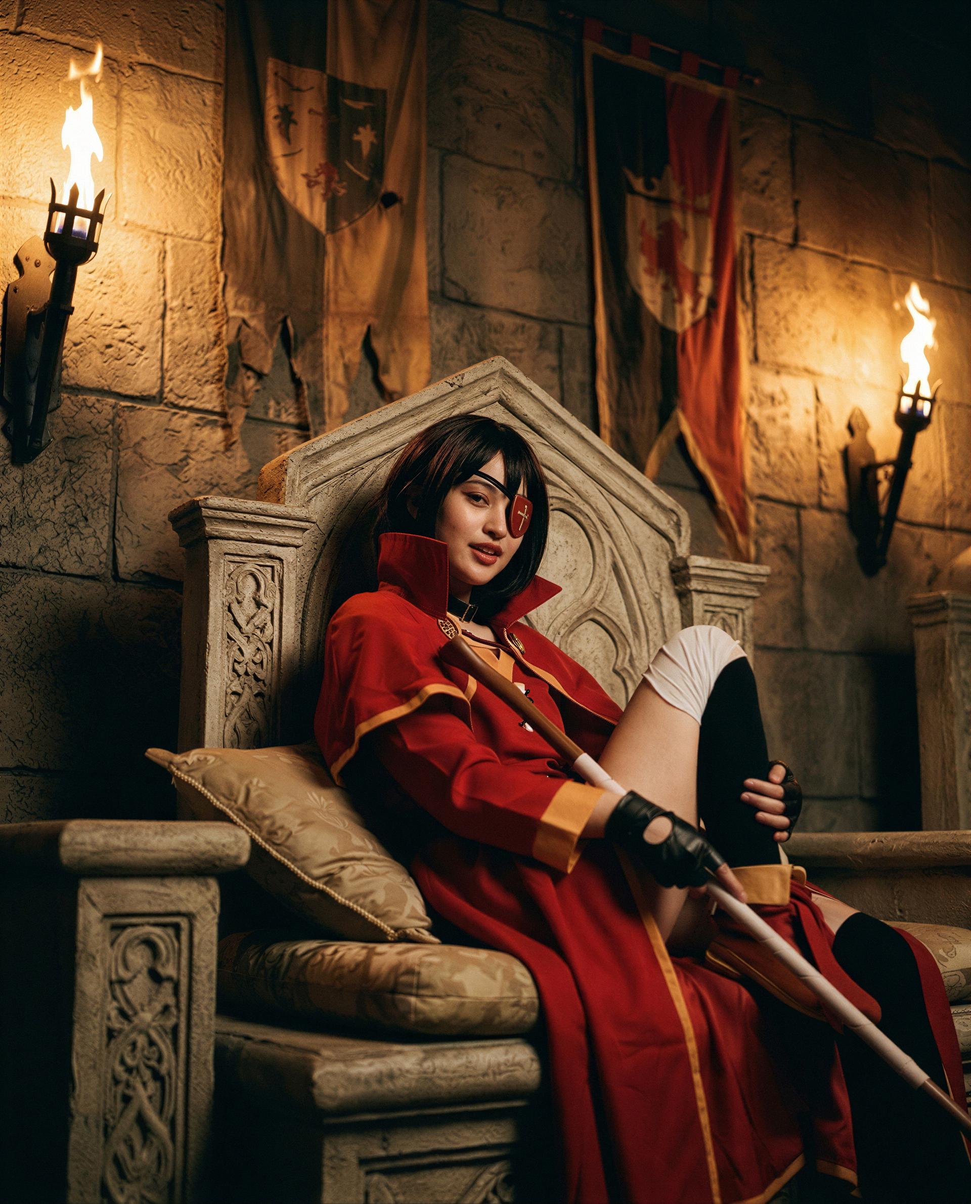 Crowned and dangerous — book a private audience if you think you can handle it 😈, by Feiyan Zhao