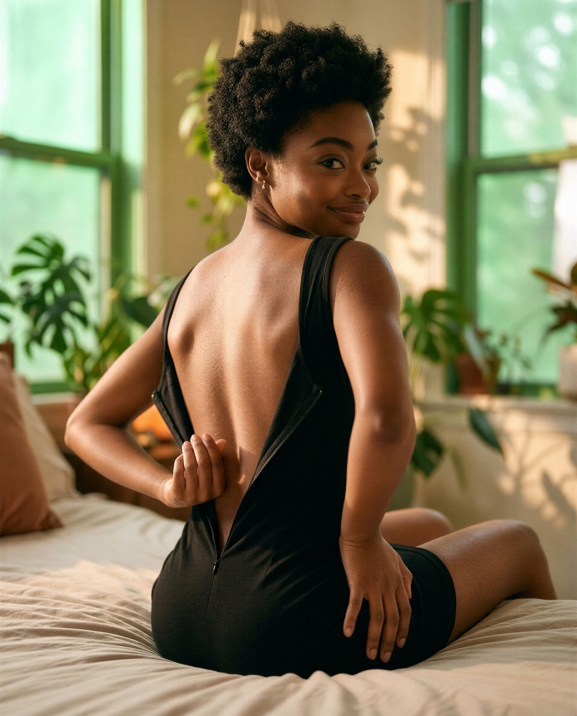 Zipper's waiting—slide in and I'll give you a view you won't forget 😏, by Zola Lewis