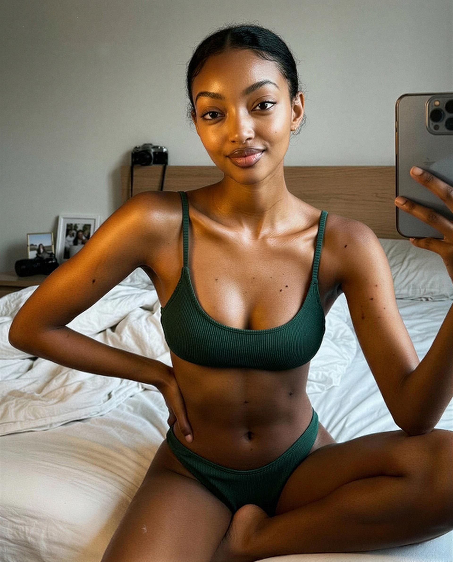 poking the camera because i'm feeling mischievous - bribe me with a message? 🫢💚, by Angel Toure