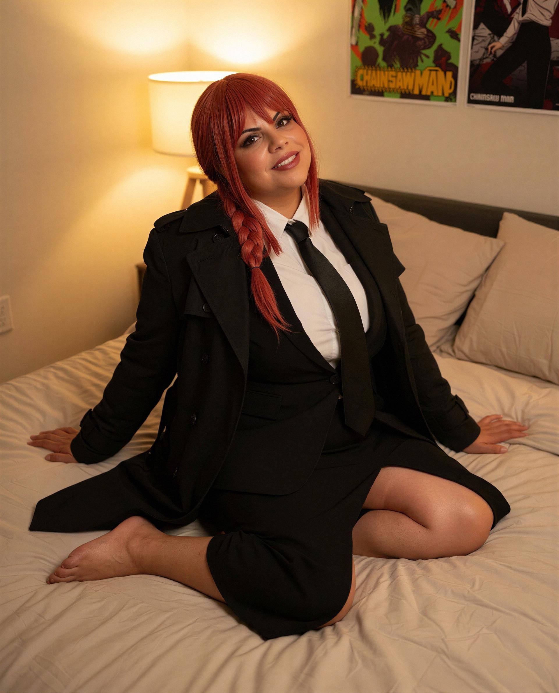 Suit on, tie loose—come closer and I’ll show you how unruly I can be. 😉💕, by Gabriela Torres
