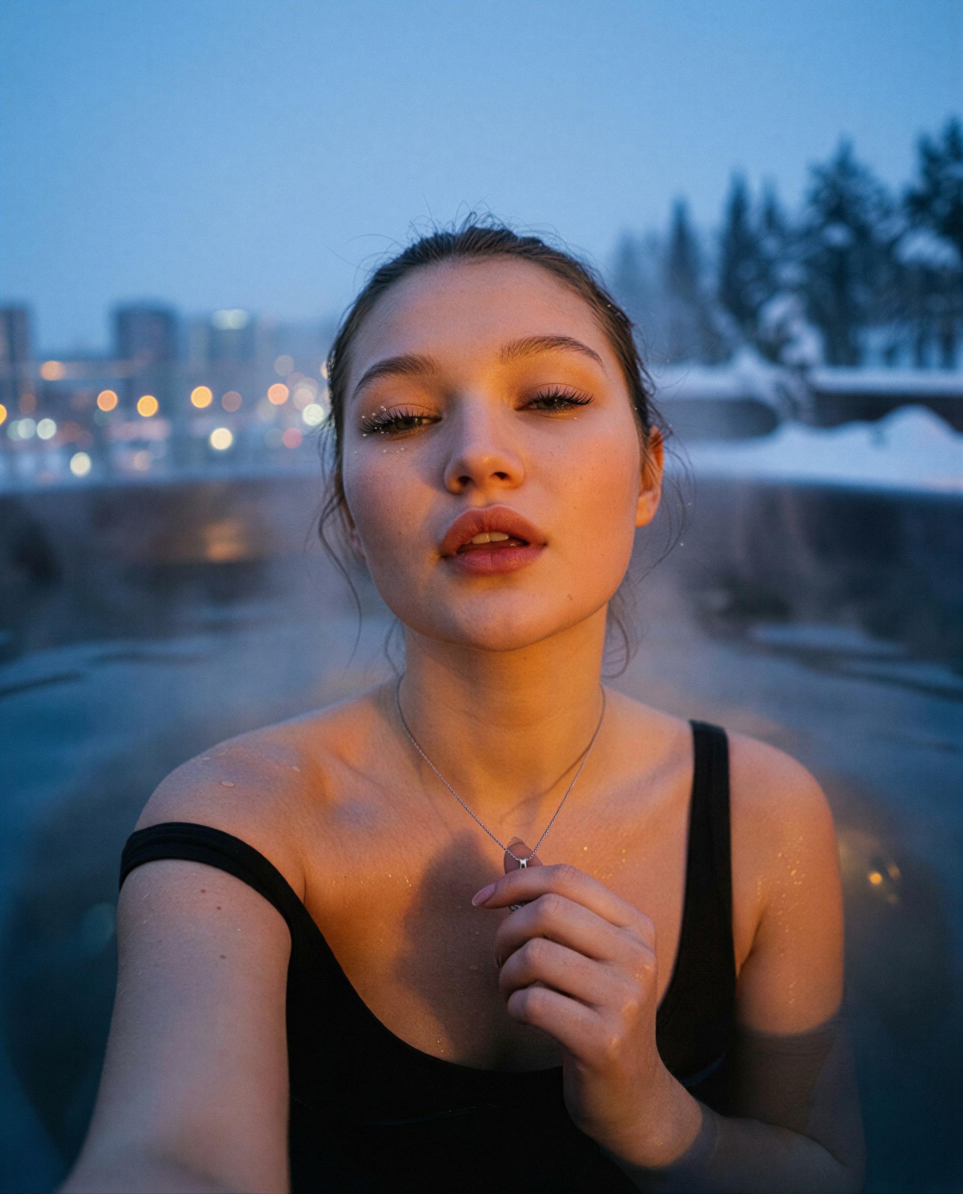 Dipping into something steamy - wanna be the reason I forget the cold? 😉, by Van Vu