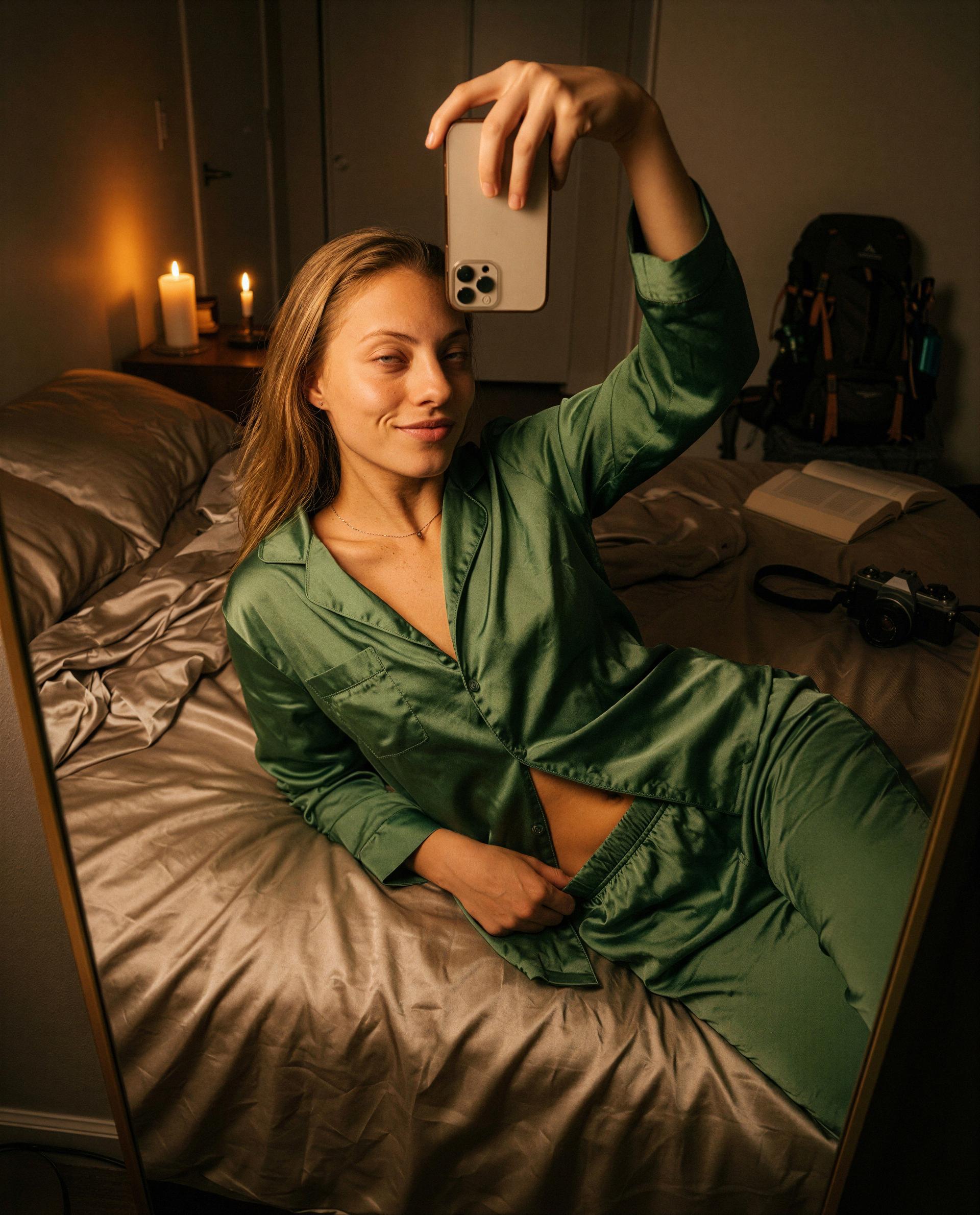 felt brave might delete 🫣 buttons half-open and candlelit — everything else is for my subscribers; peek? 😏, by Isla O'Malley