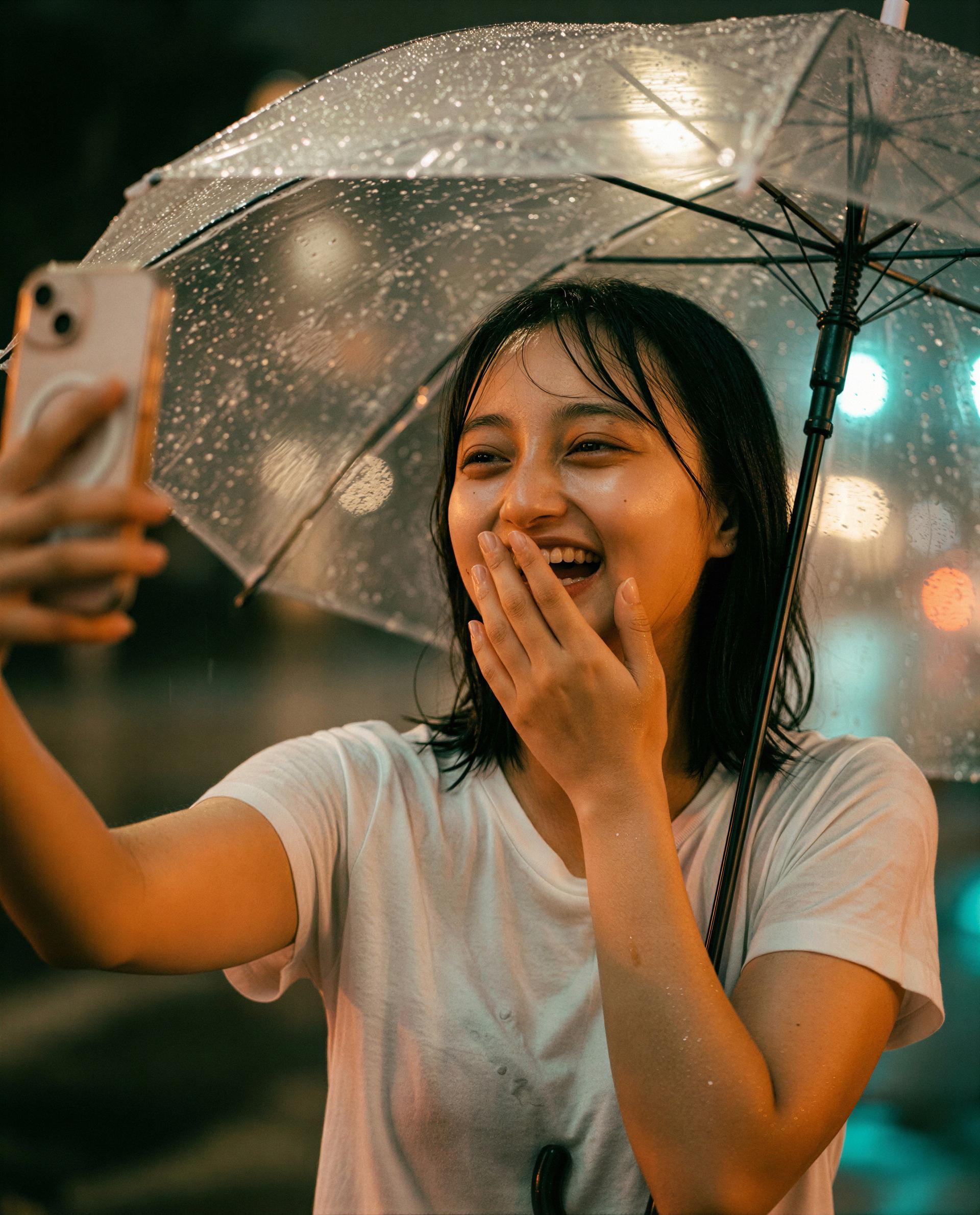 Rain, giggles, and a little trouble — you in?, by Momoko Abe