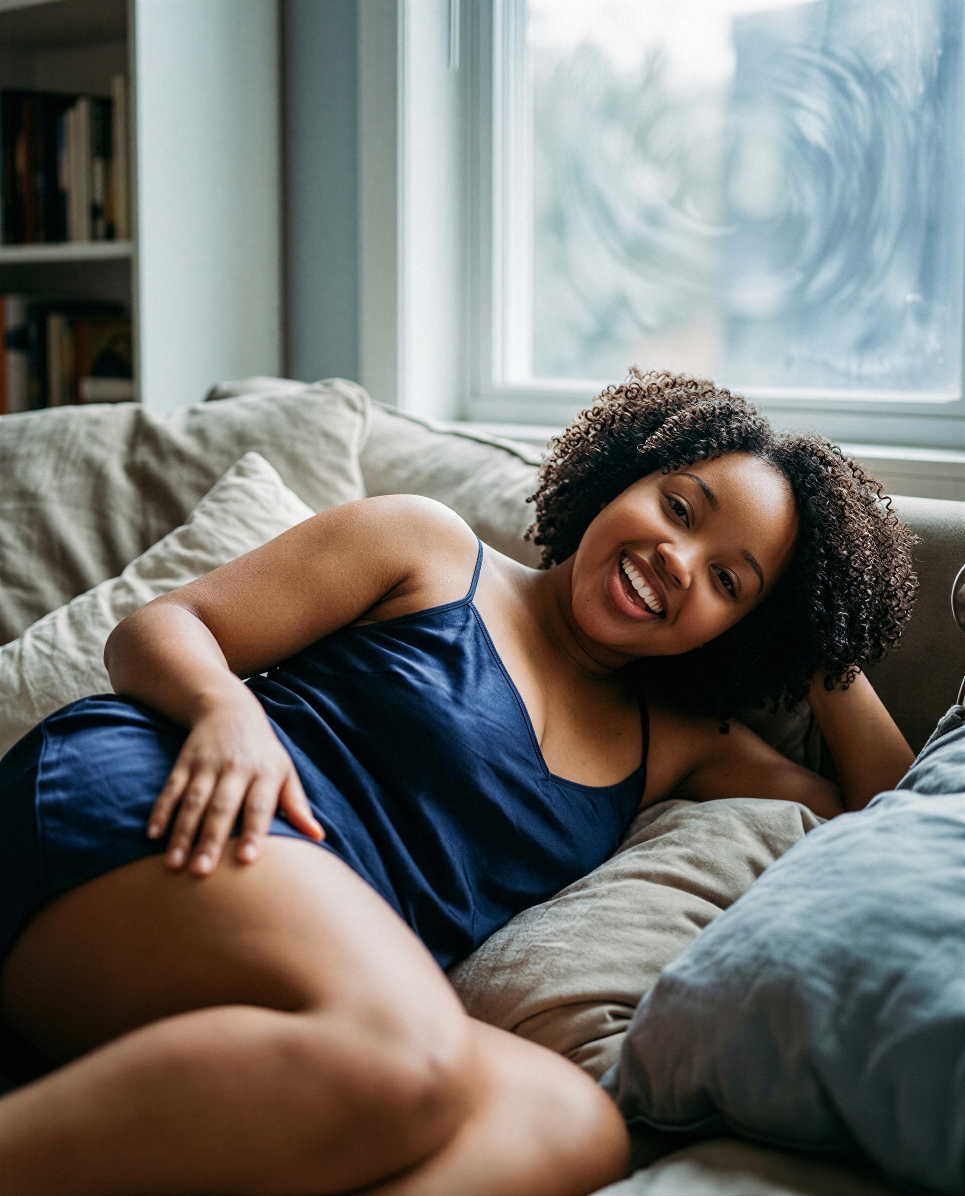 Just me, silk, and a dangerous smile - unlock the rest if you’re brave 😏, by Chantelle Jones