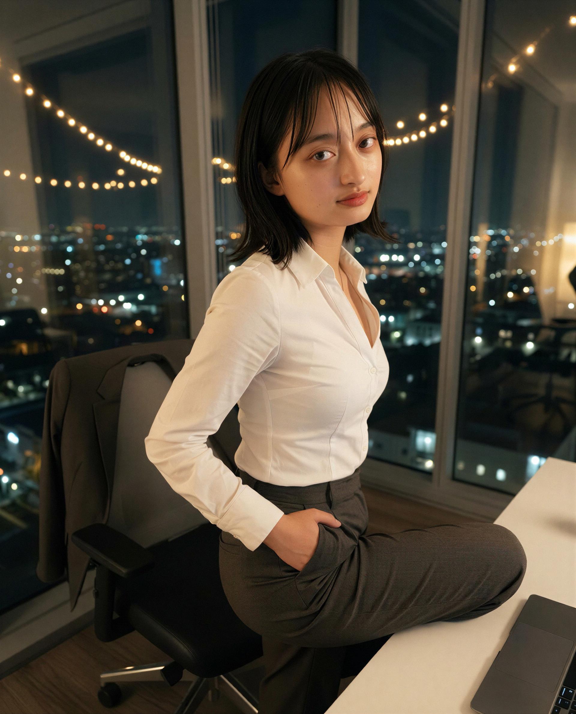 pretending to work—want to help me procrastinate privately? 😳💫, by Momoko Abe