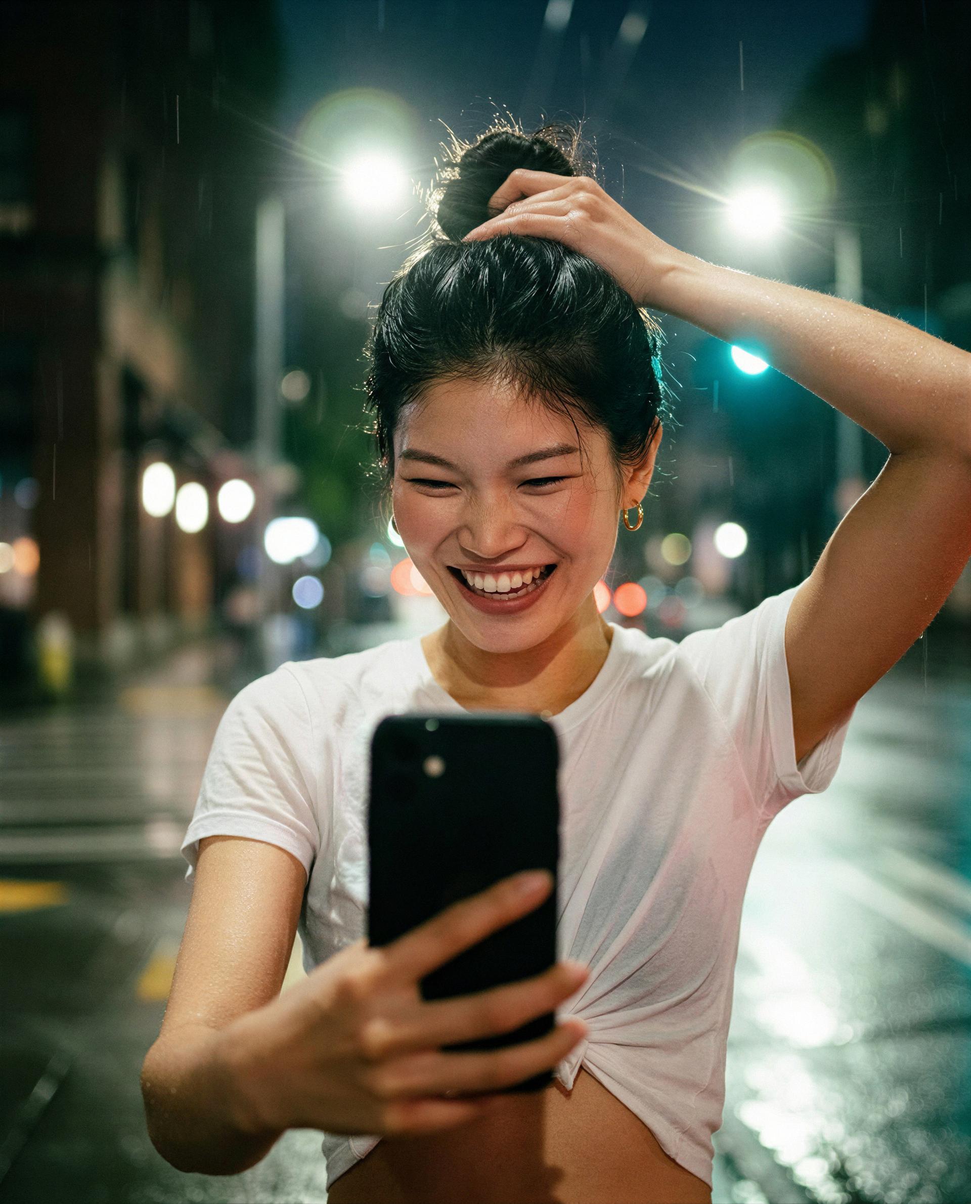 caught grinning at my screen—help make this rainy night worth a little extra? 😳💦, by Chloe Nguyen