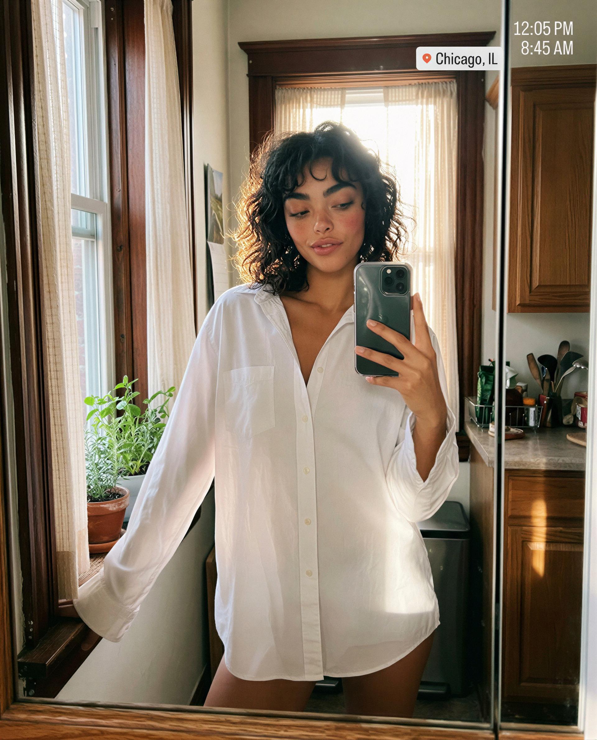 Button undone, curiosity invited—come finish the rest with me 😉, by Faith White